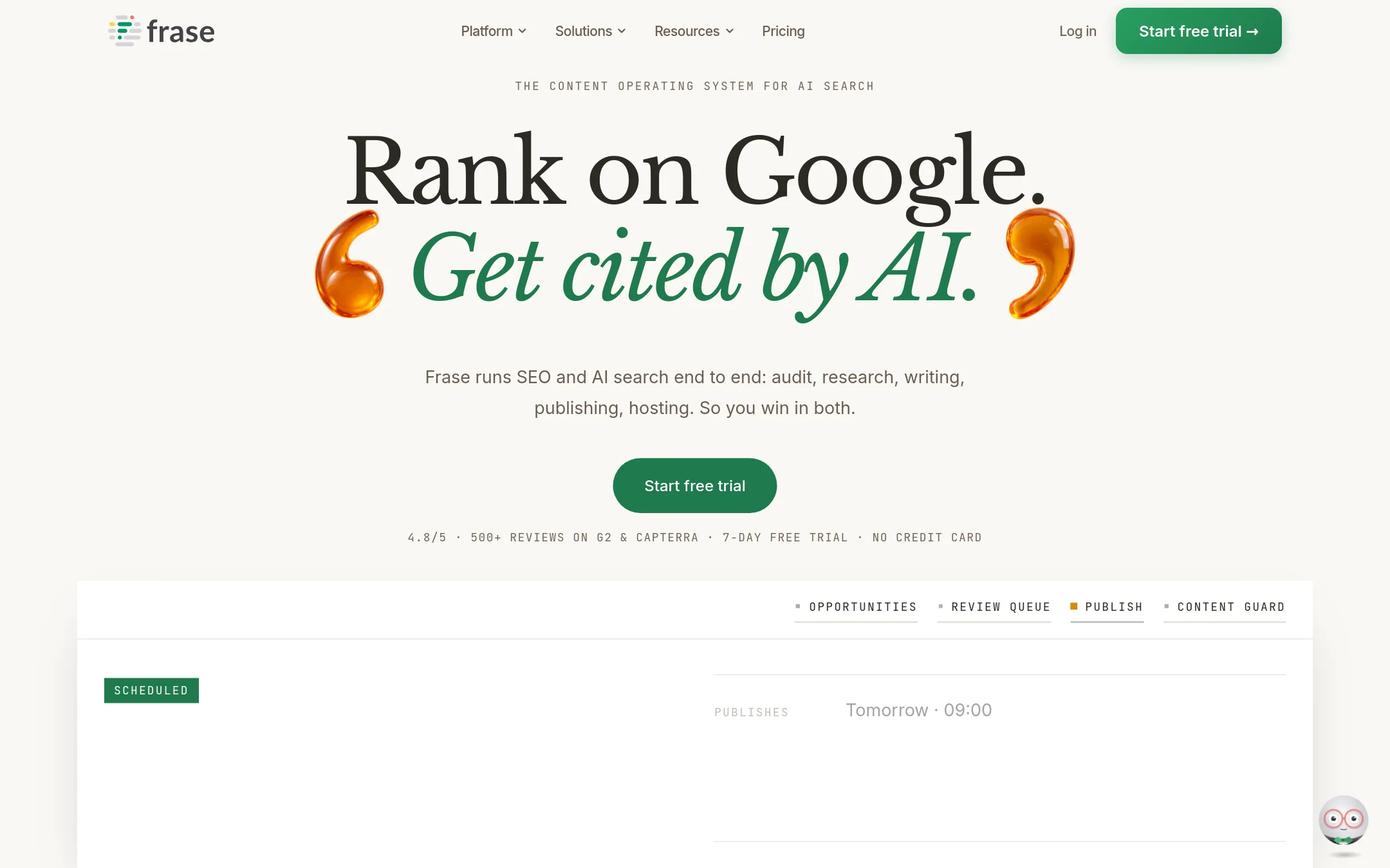 Frase homepage