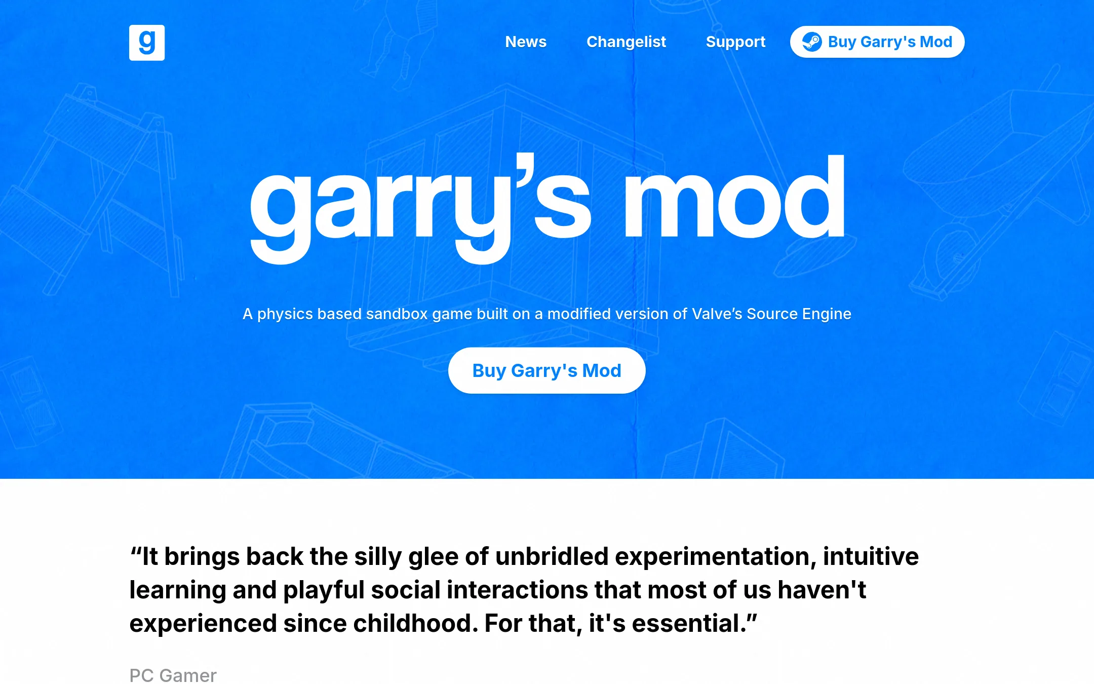 Garry's Mod homepage