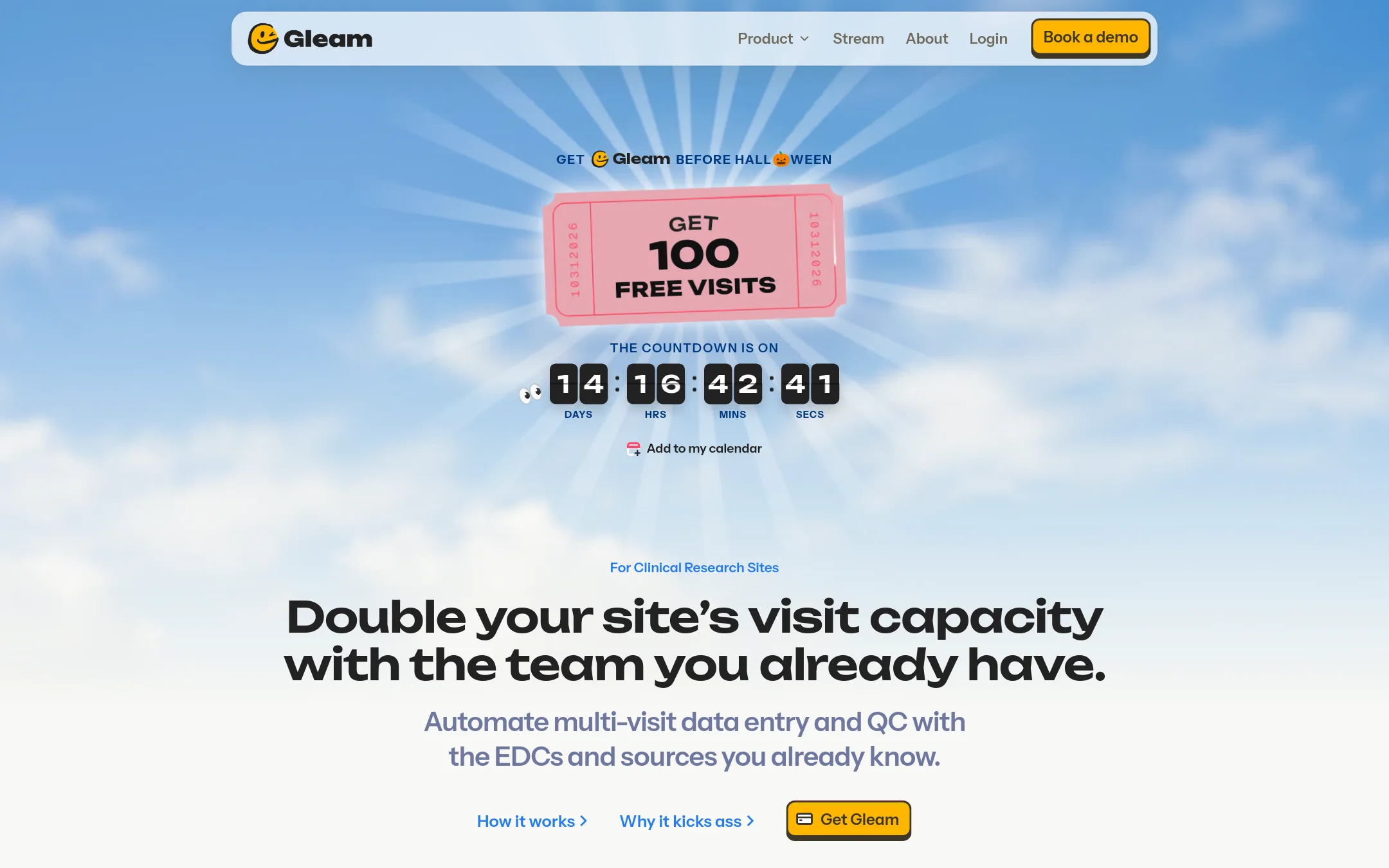 Gleam homepage