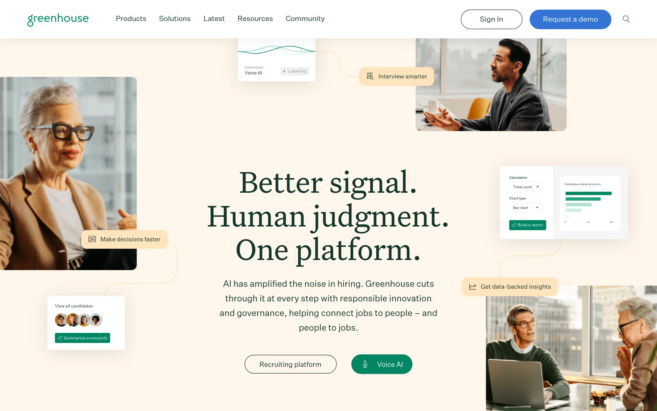 Greenhouse homepage