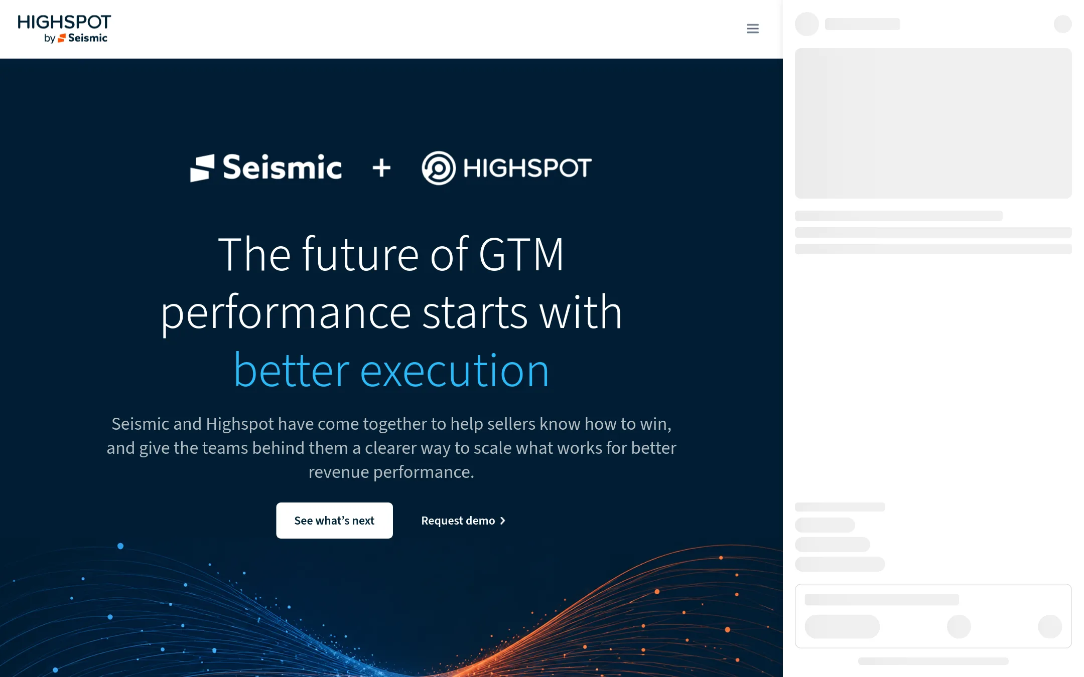 Highspot homepage