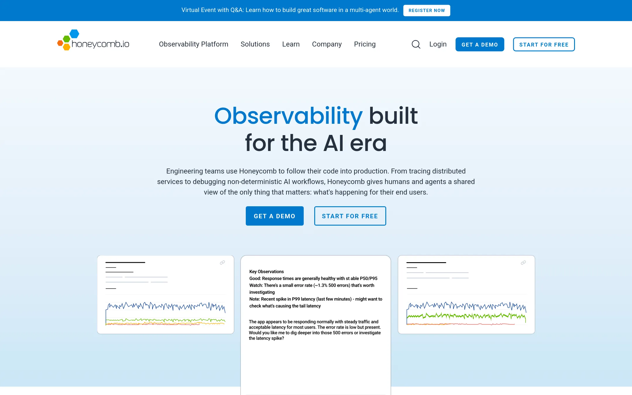 Honeycomb homepage