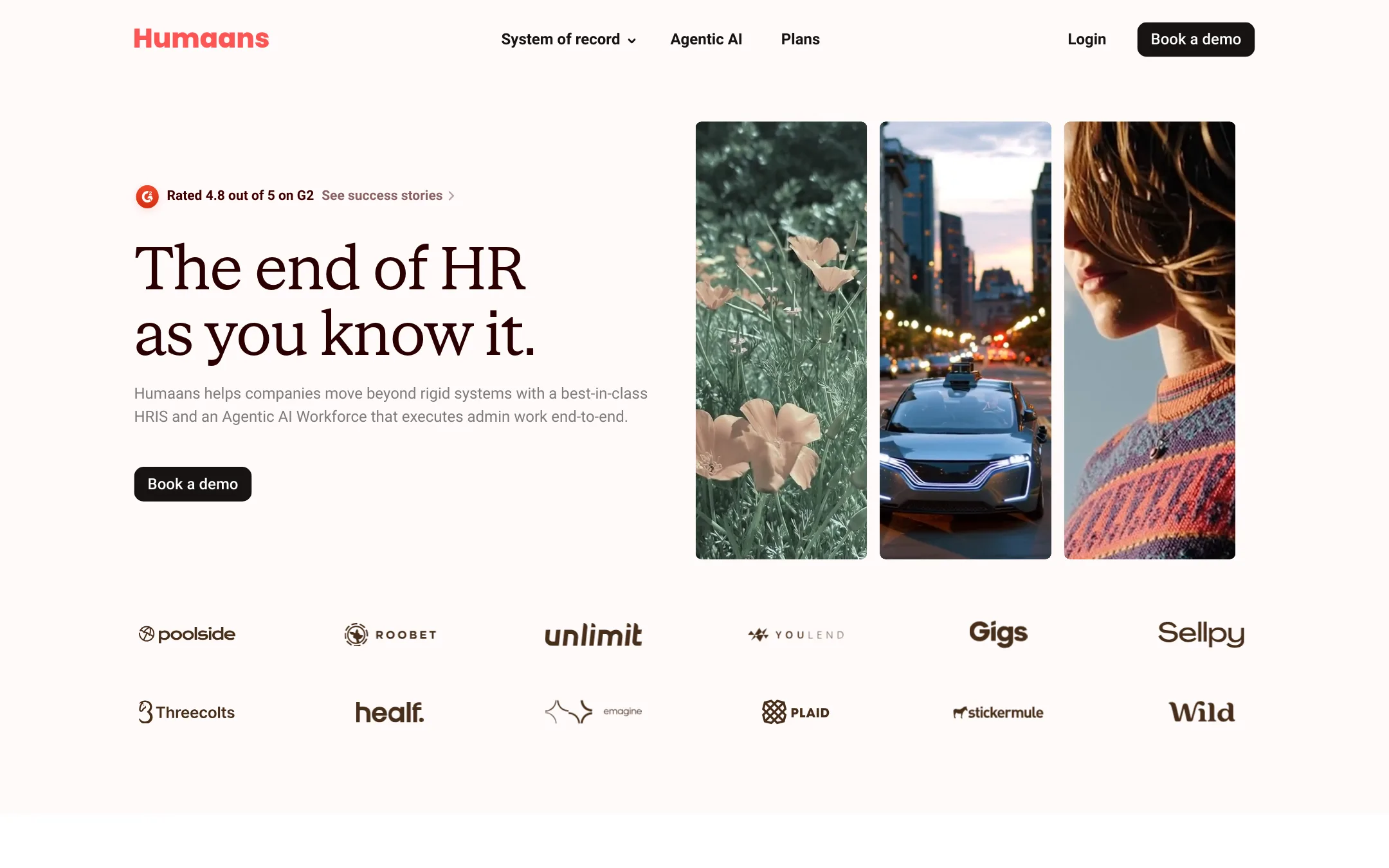 Humaans homepage