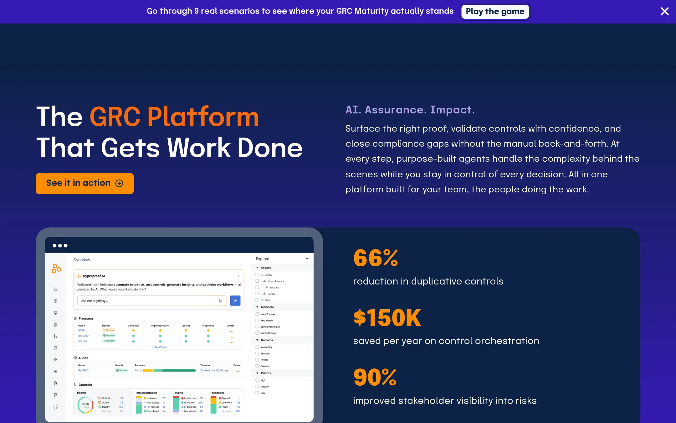 Hyperproof homepage