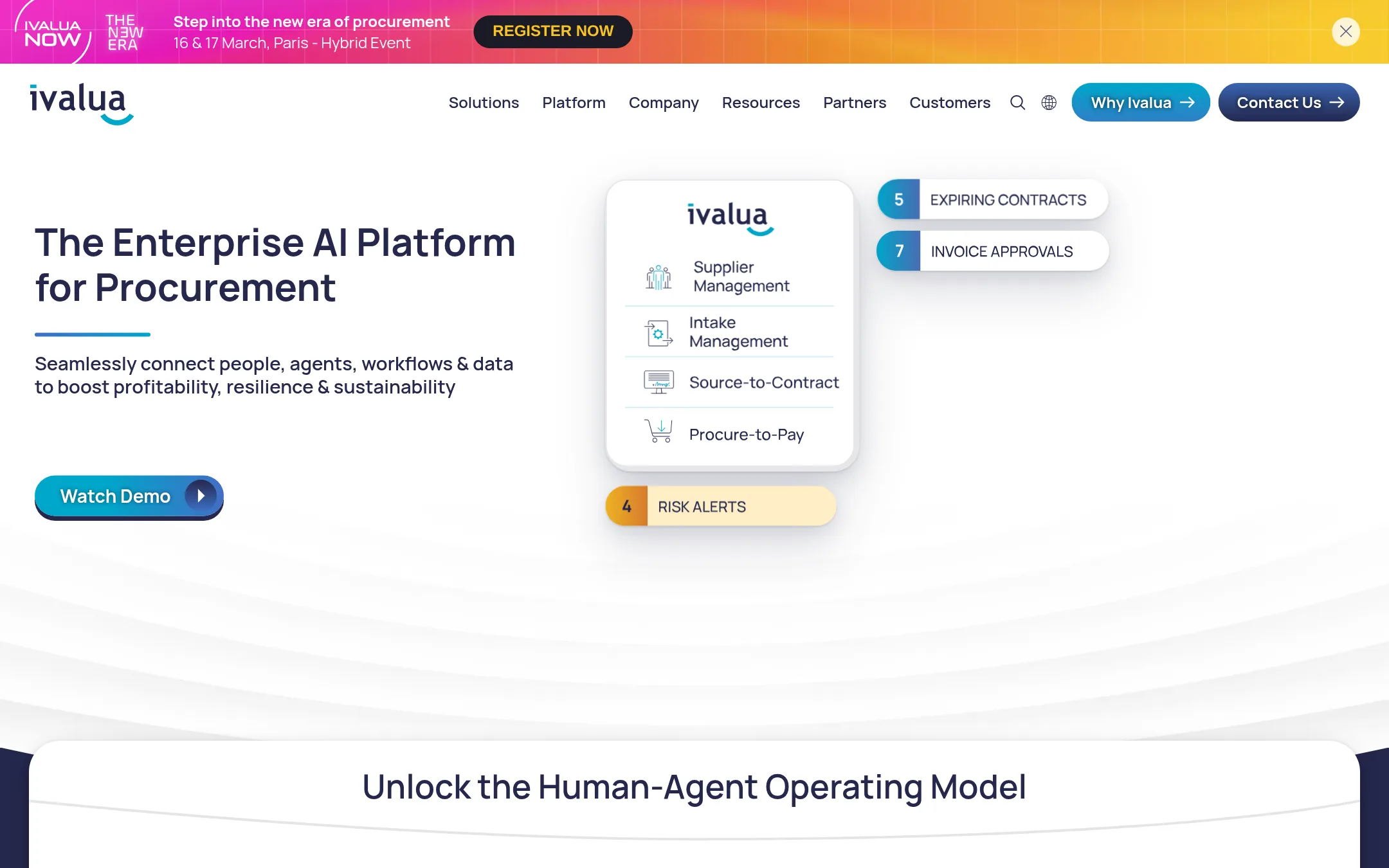 Ivalua homepage