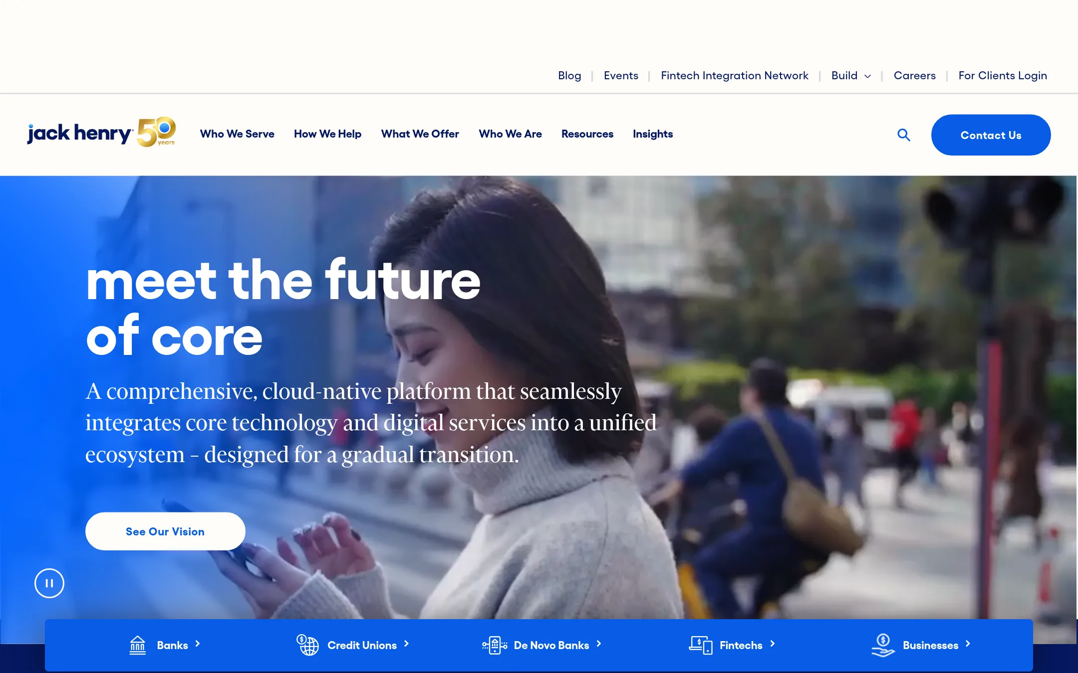 Jack Henry homepage