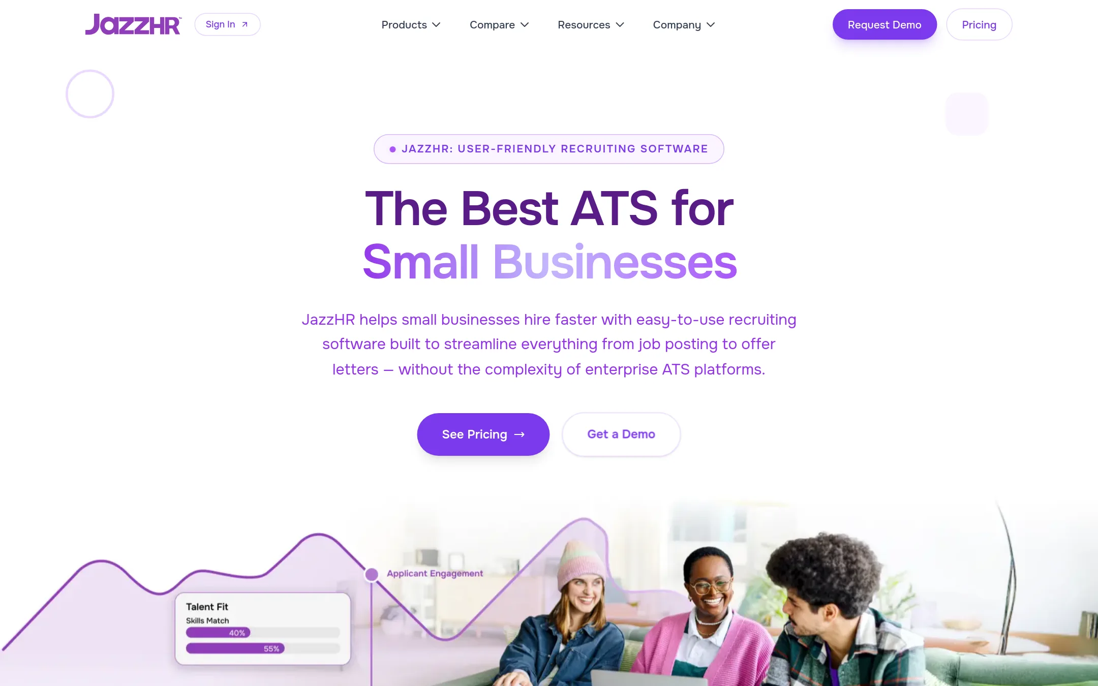 JazzHR homepage