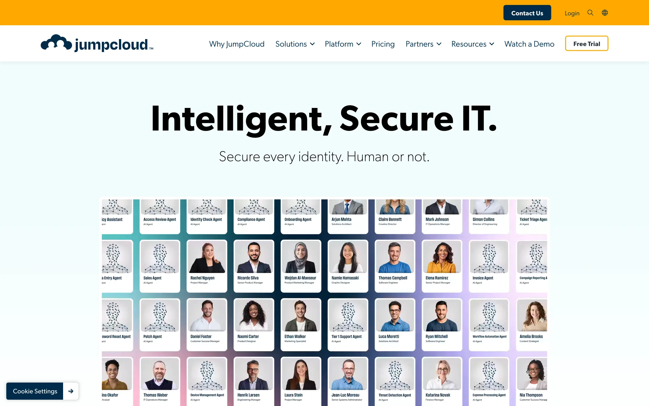 JumpCloud homepage