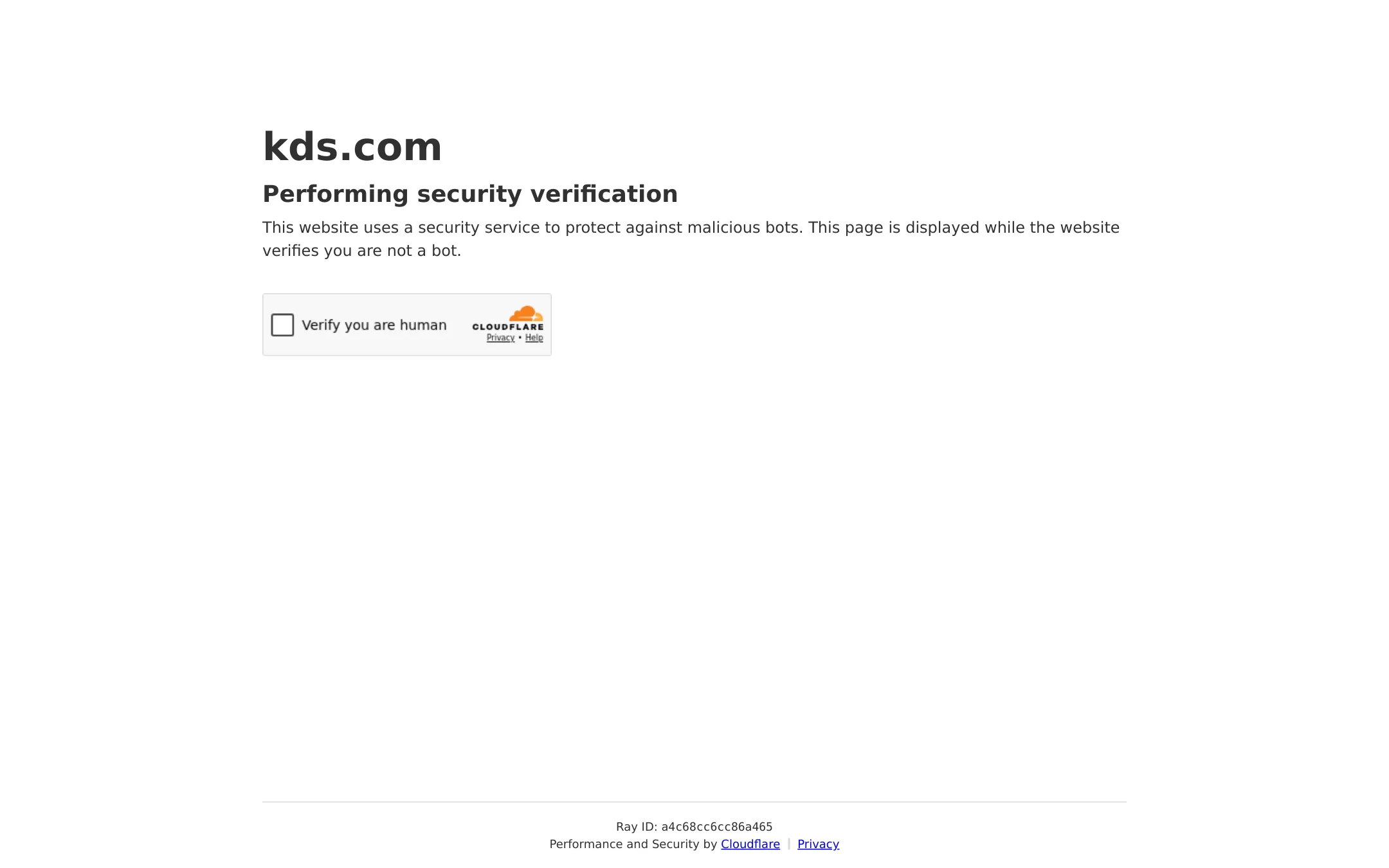 KDS (Amadeus) homepage