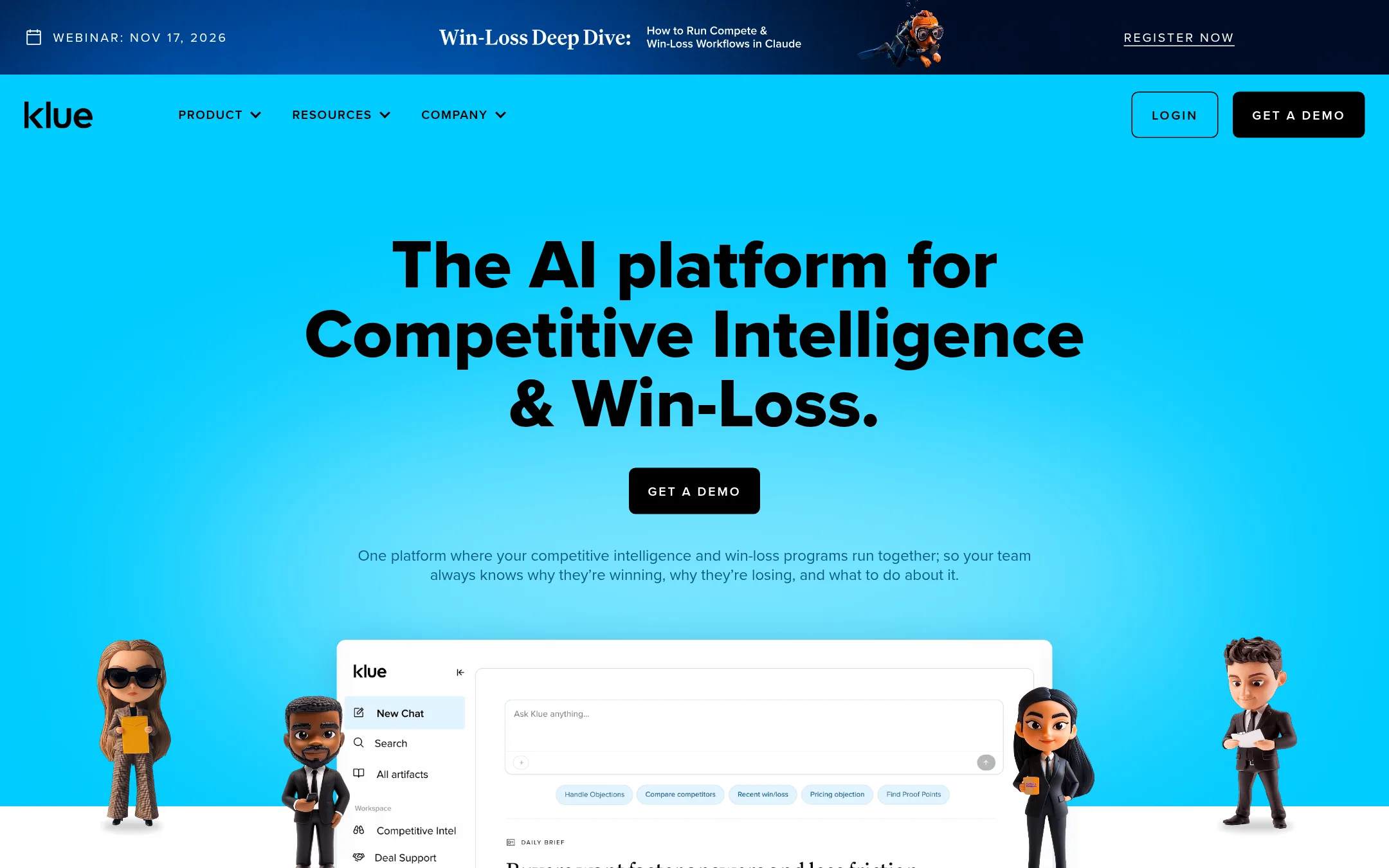 Klue homepage