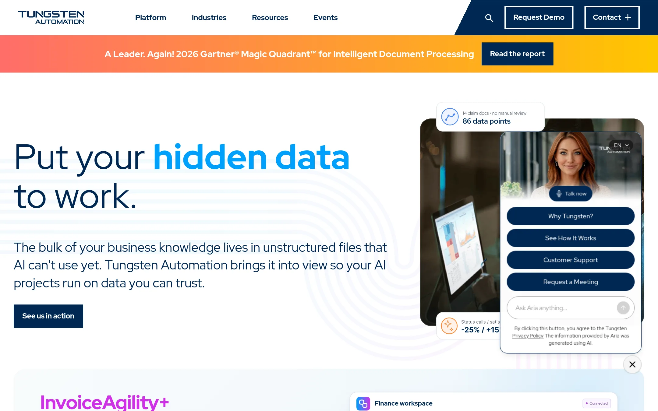 Kofax TotalAgility homepage