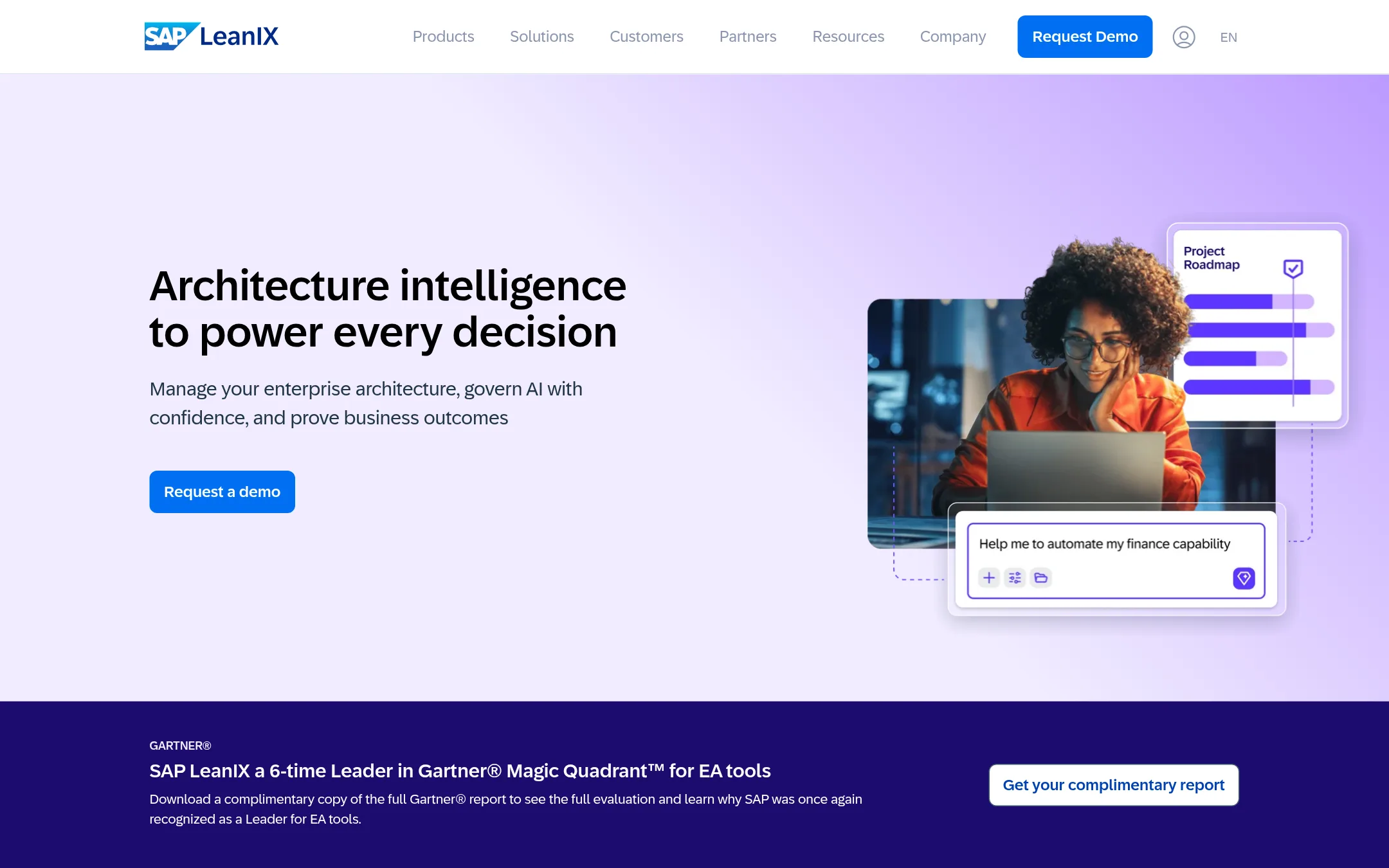 LeanIX homepage