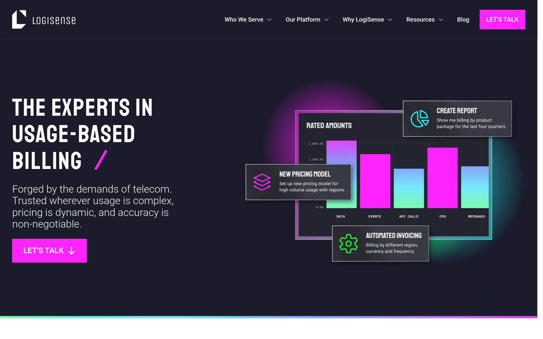 LogiSense homepage