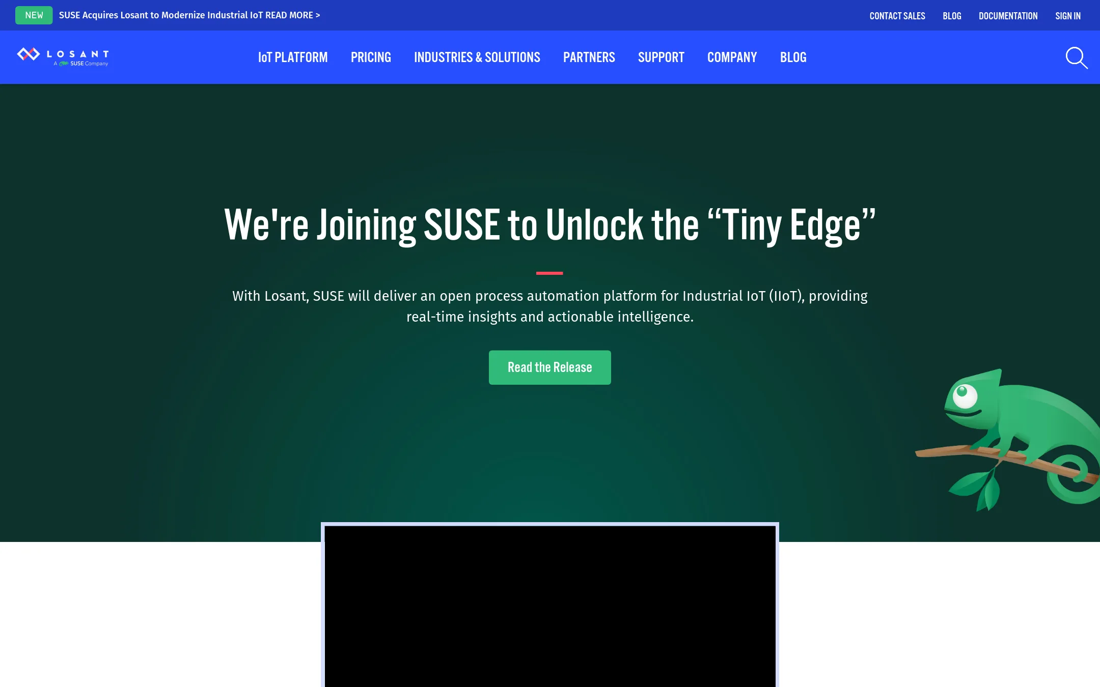 Losant homepage