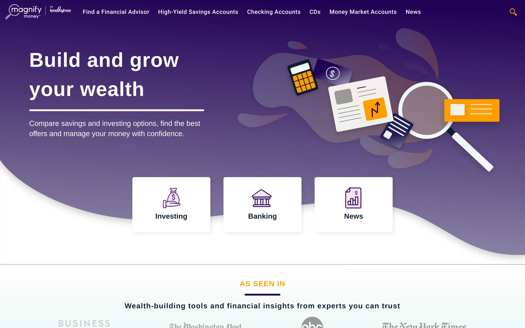 MagnifyMoney homepage