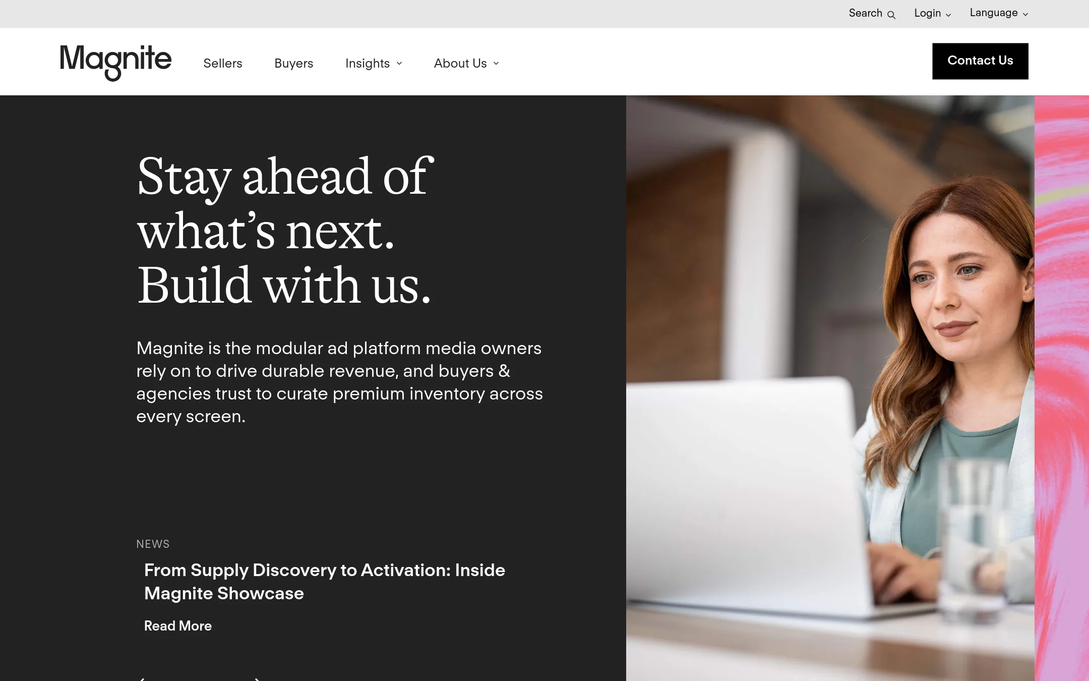Magnite homepage