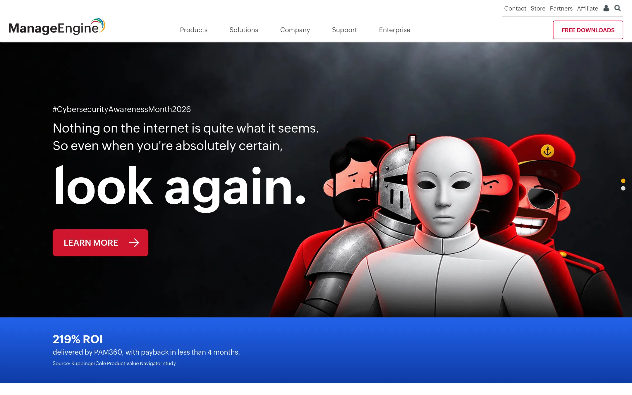 ManageEngine MDM homepage