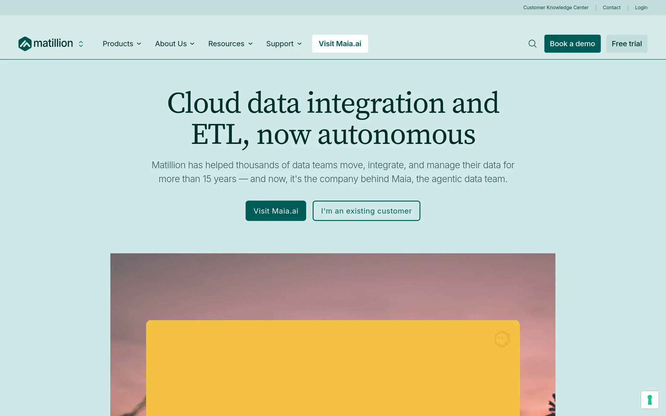 Matillion homepage