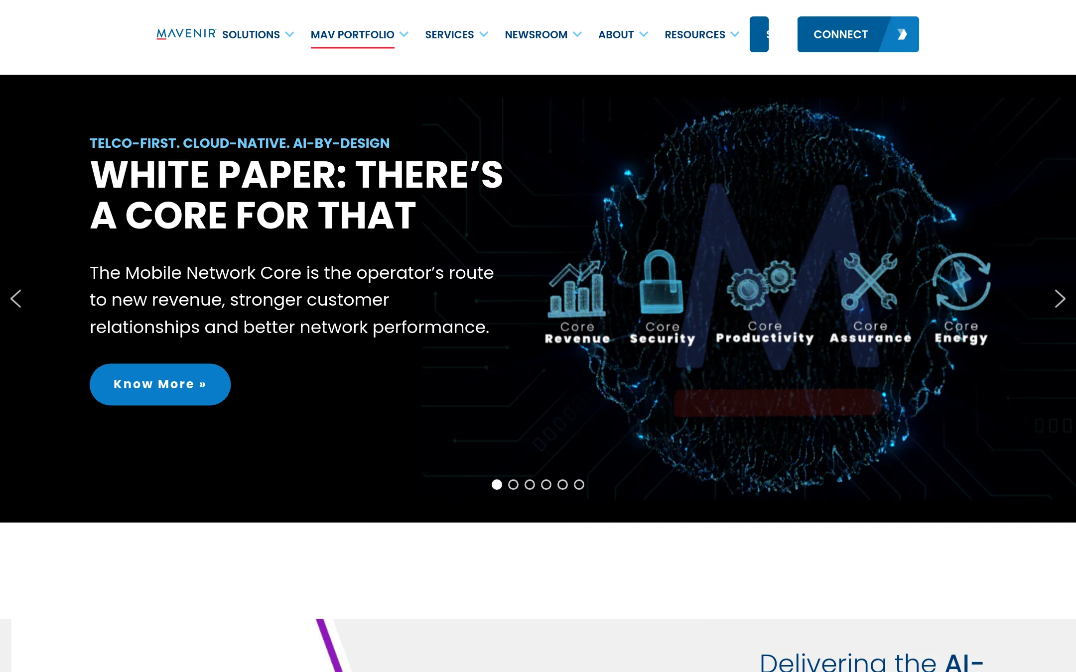 Mavenir homepage