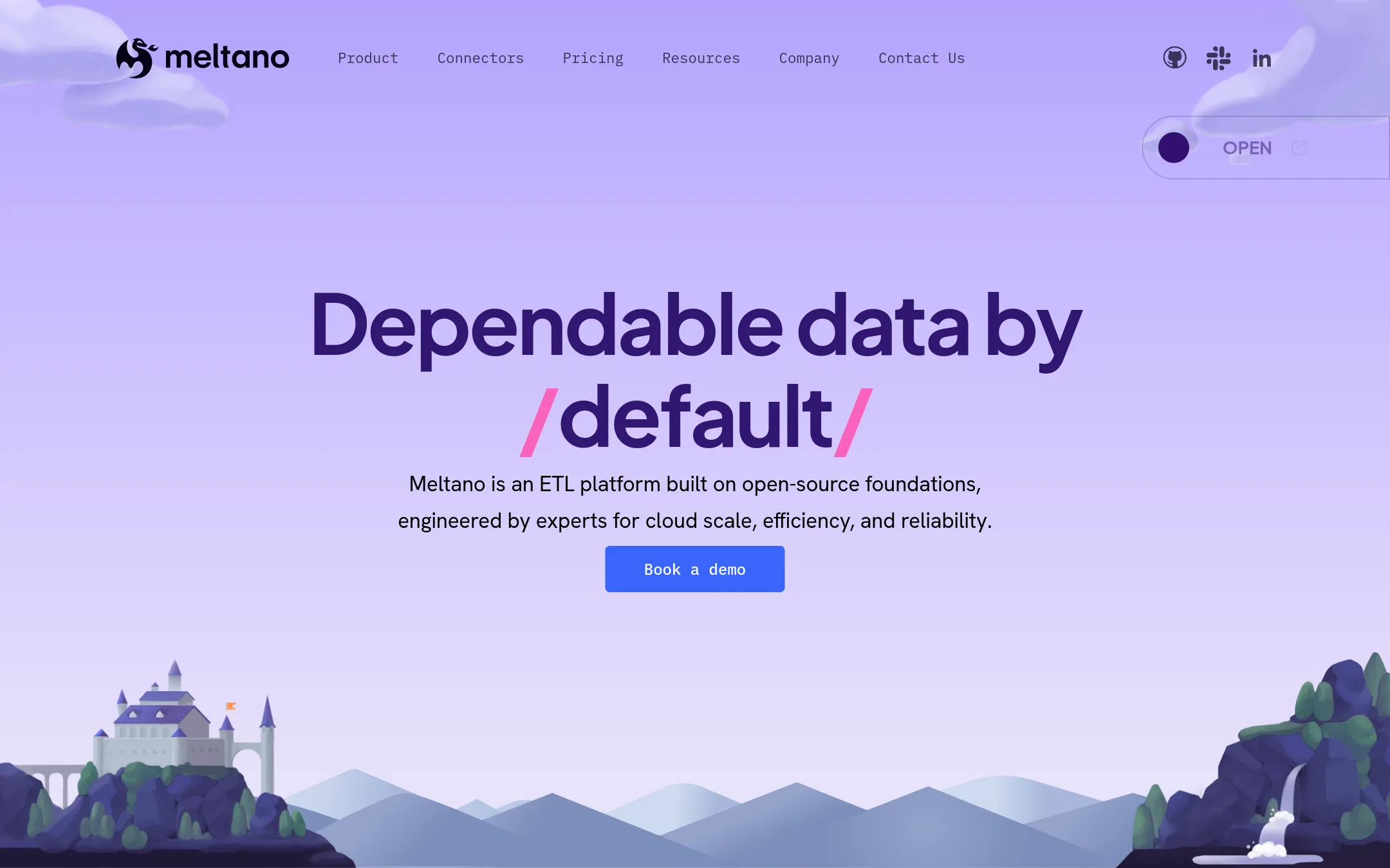Meltano homepage