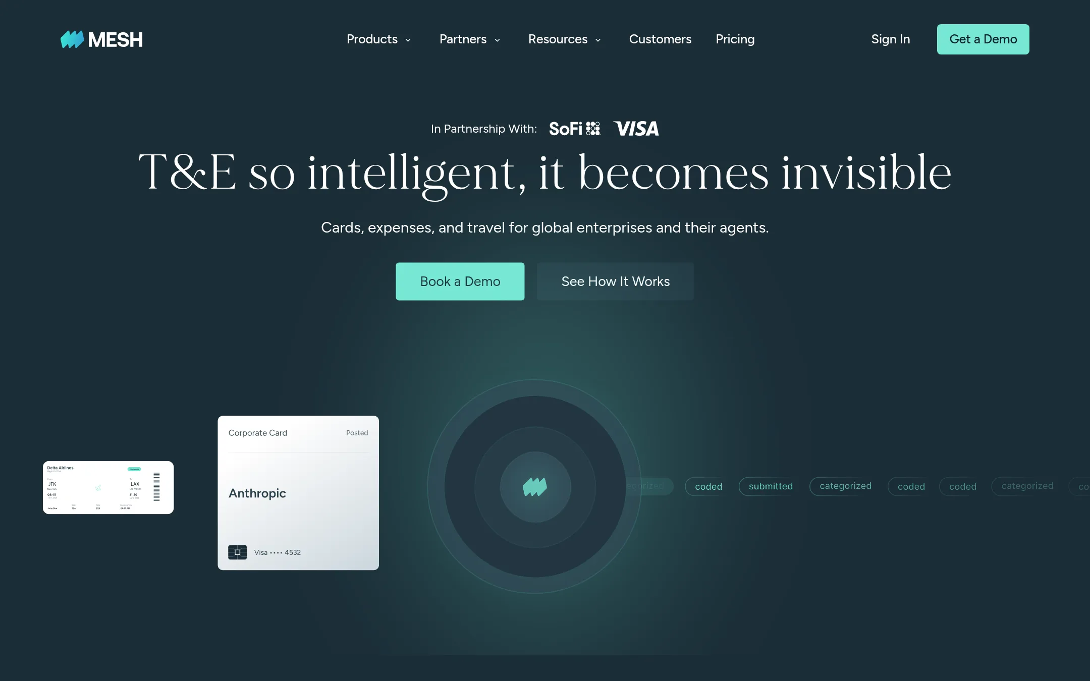 Mesh Payments homepage