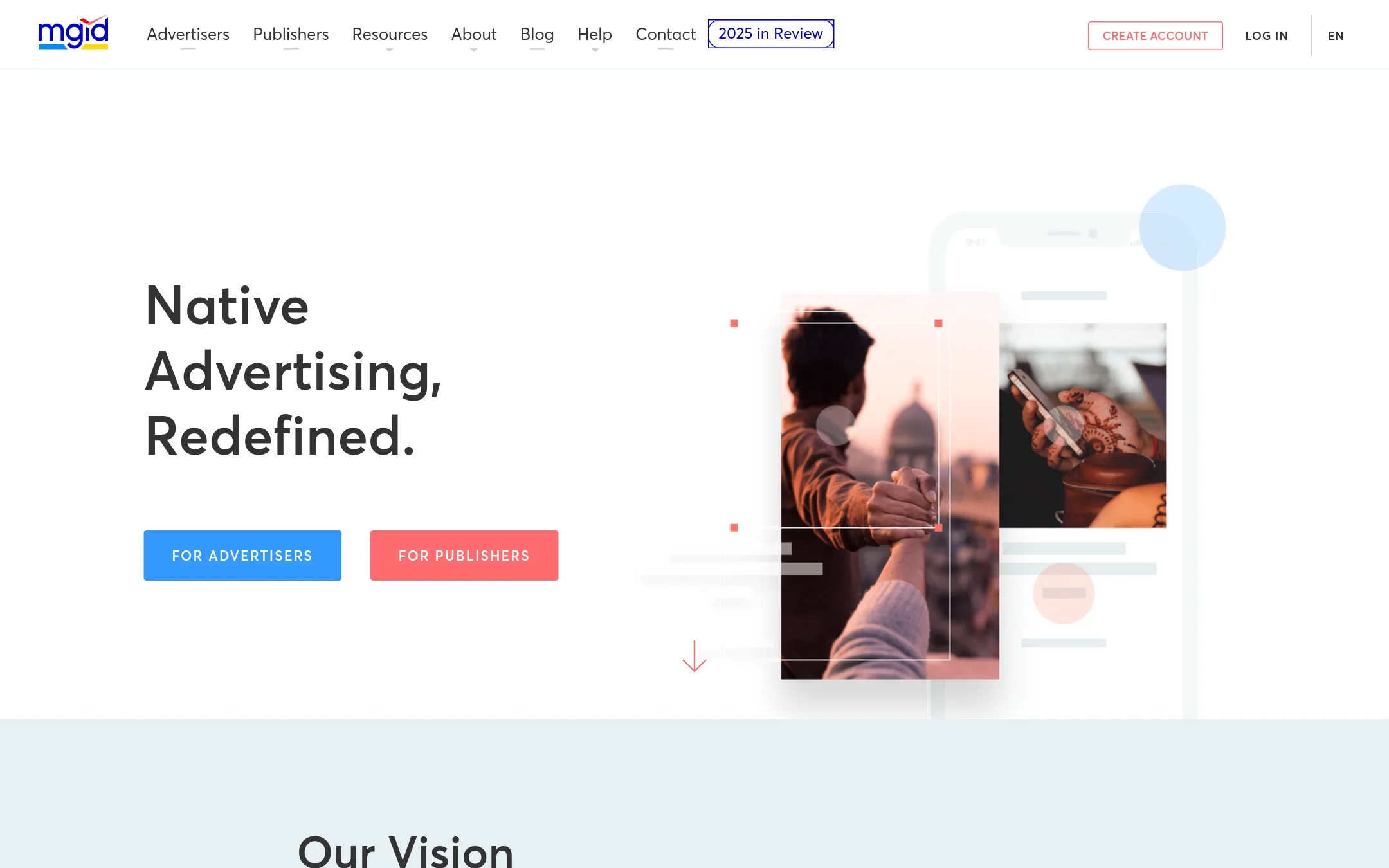 MGID homepage