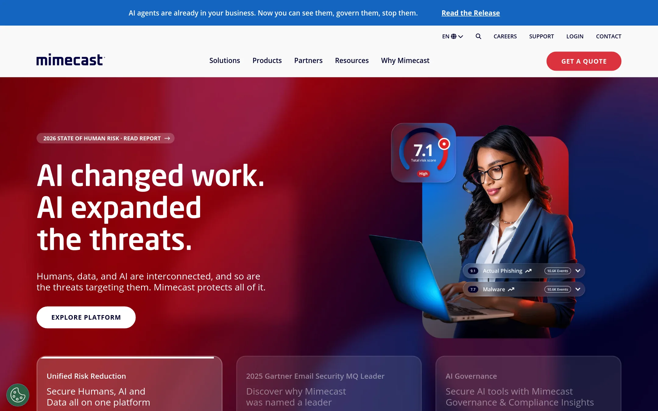Mimecast Awareness Training homepage