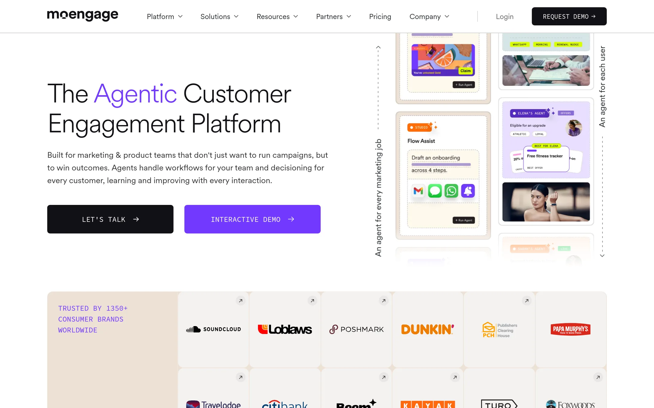 MoEngage homepage