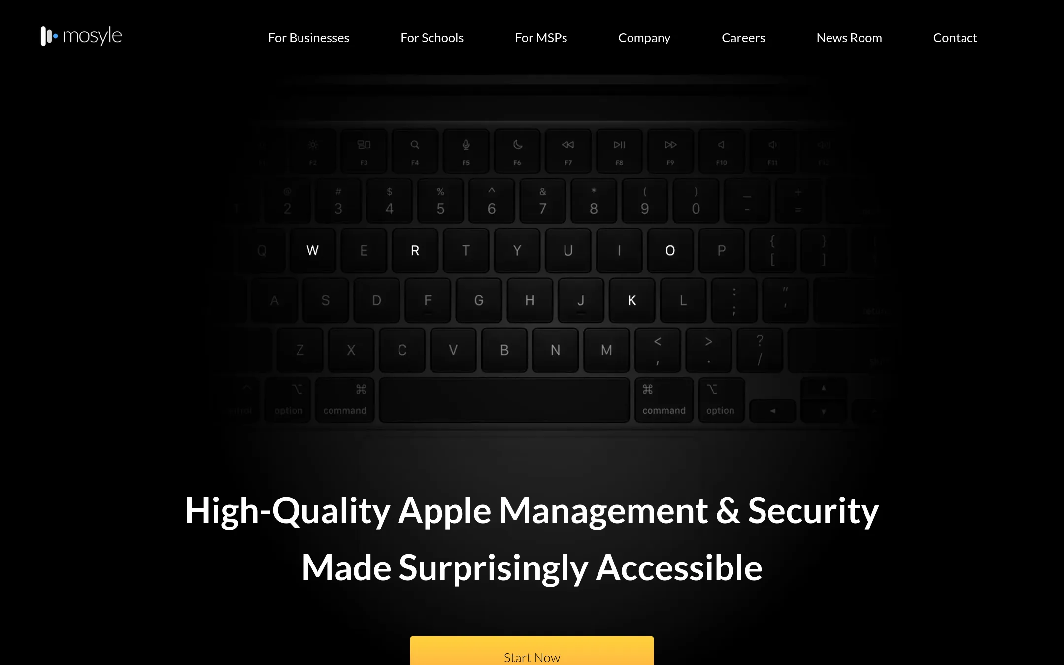 Mosyle homepage