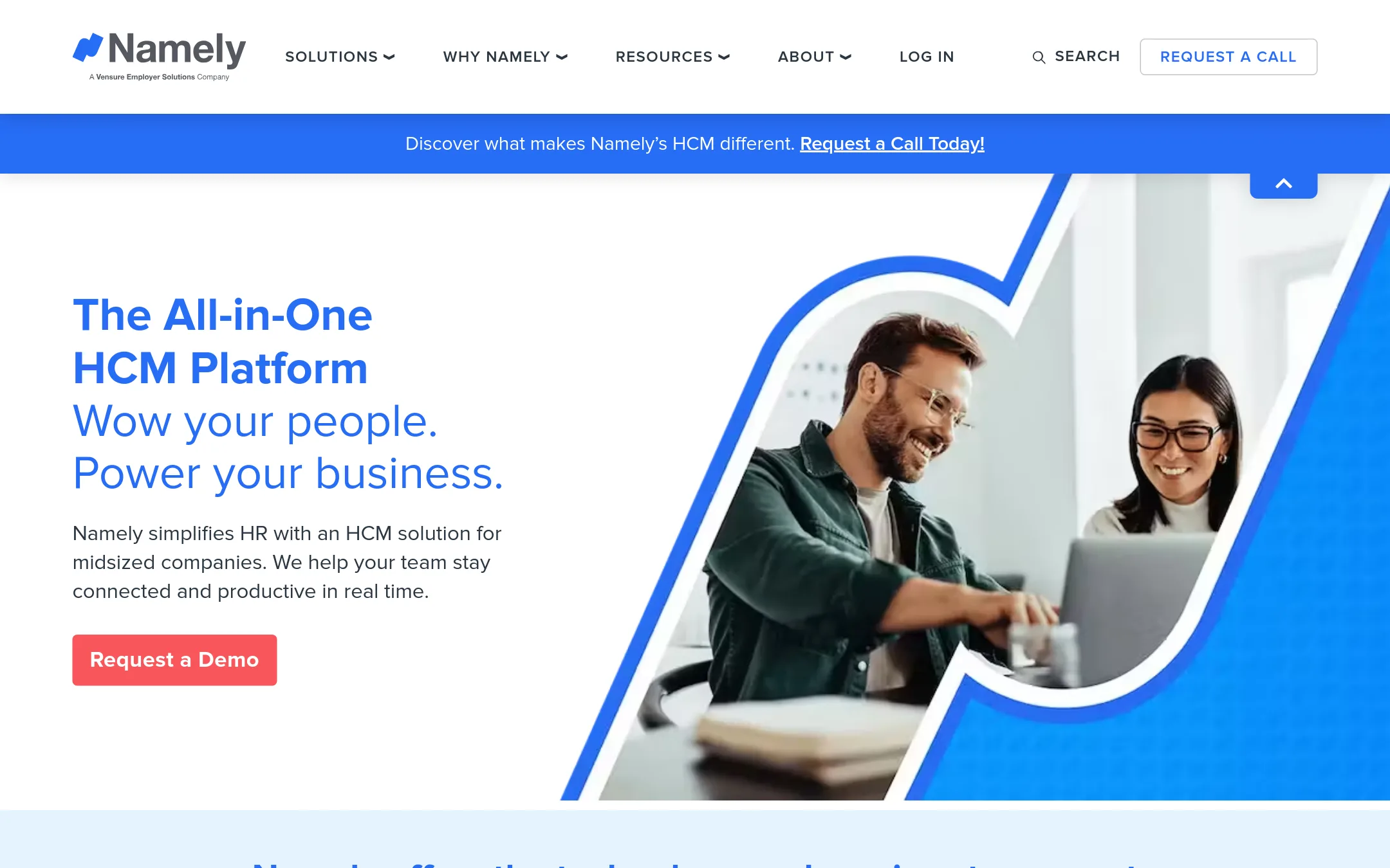 Namely homepage