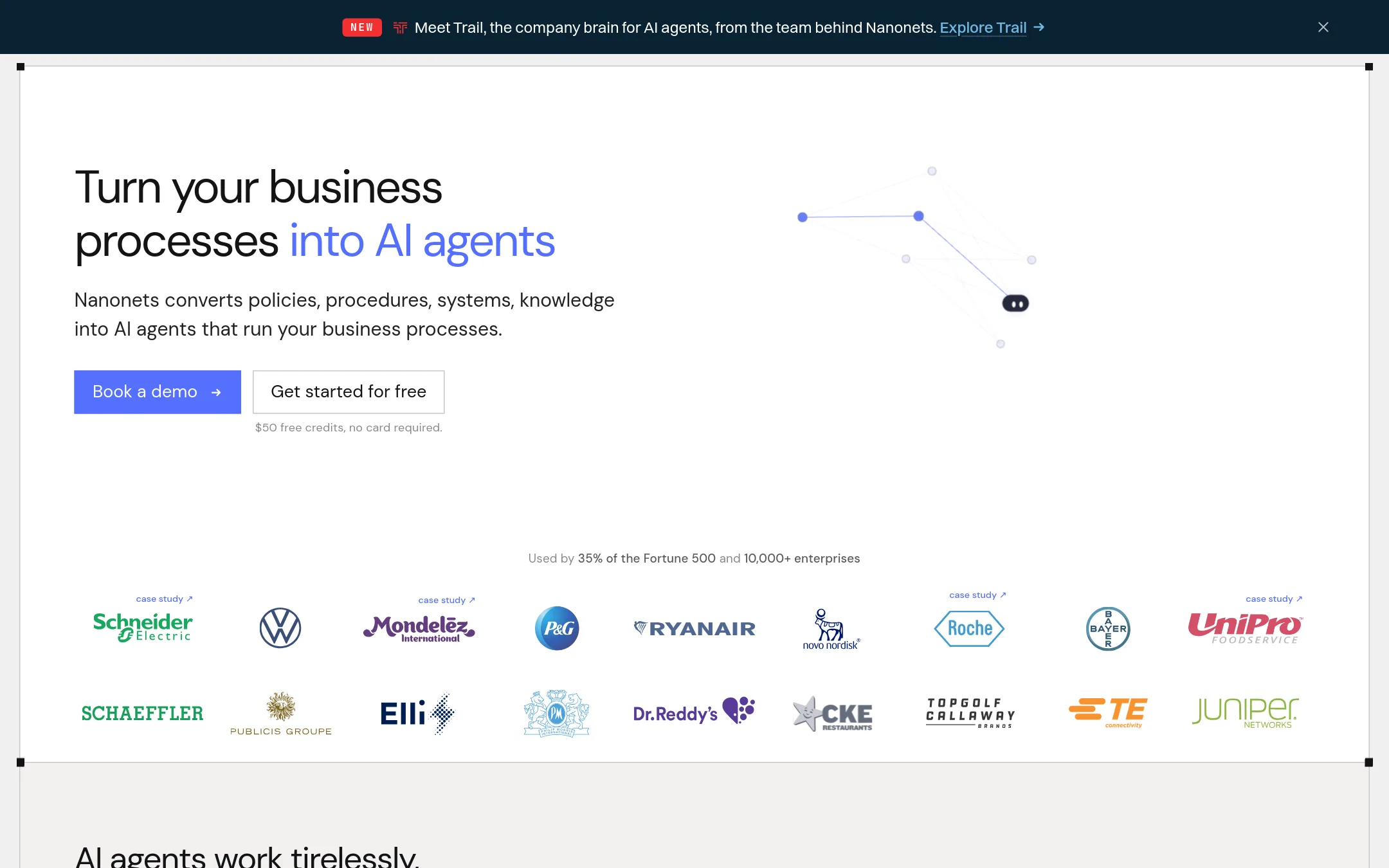 NanoNets homepage
