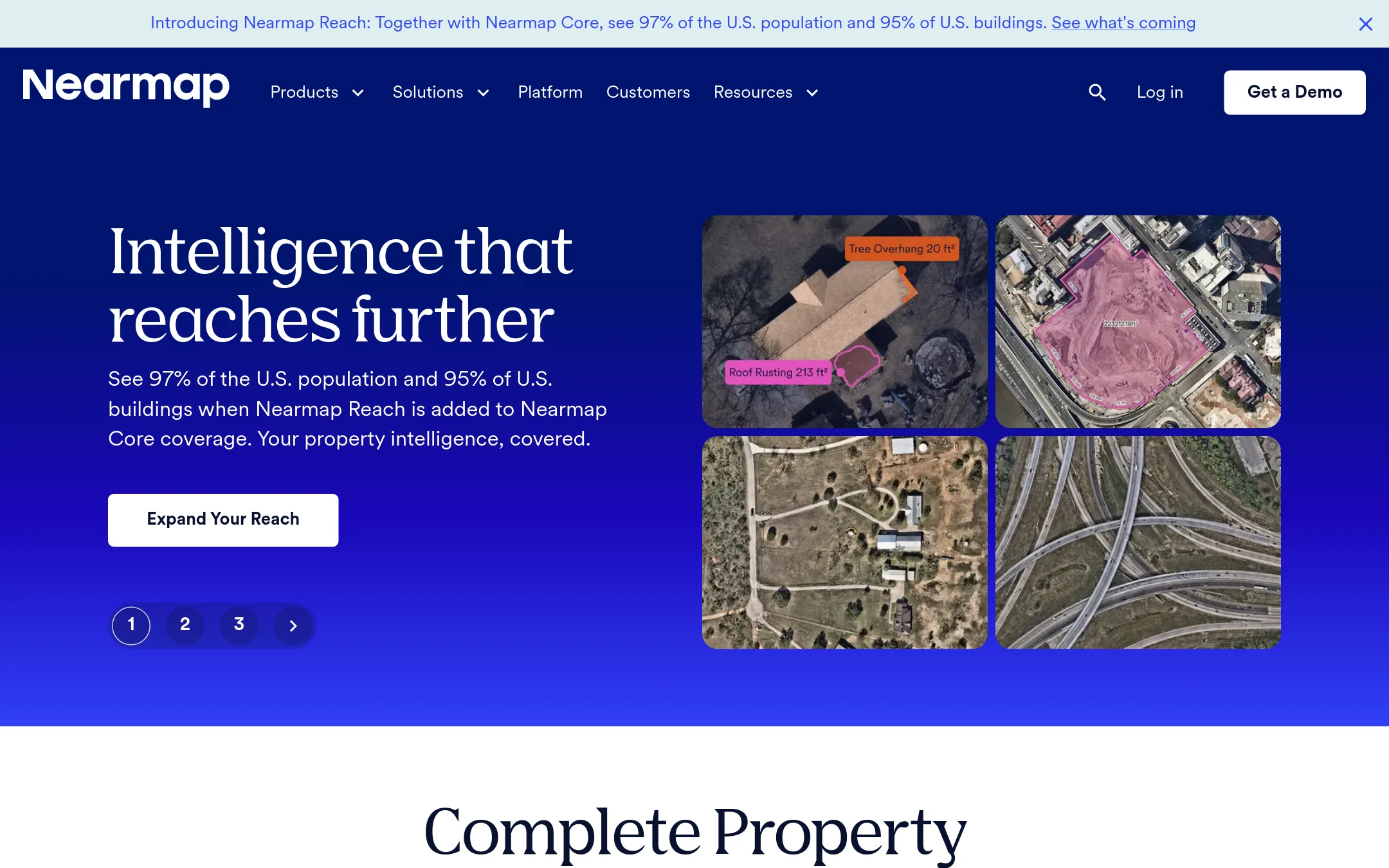 Nearmap homepage