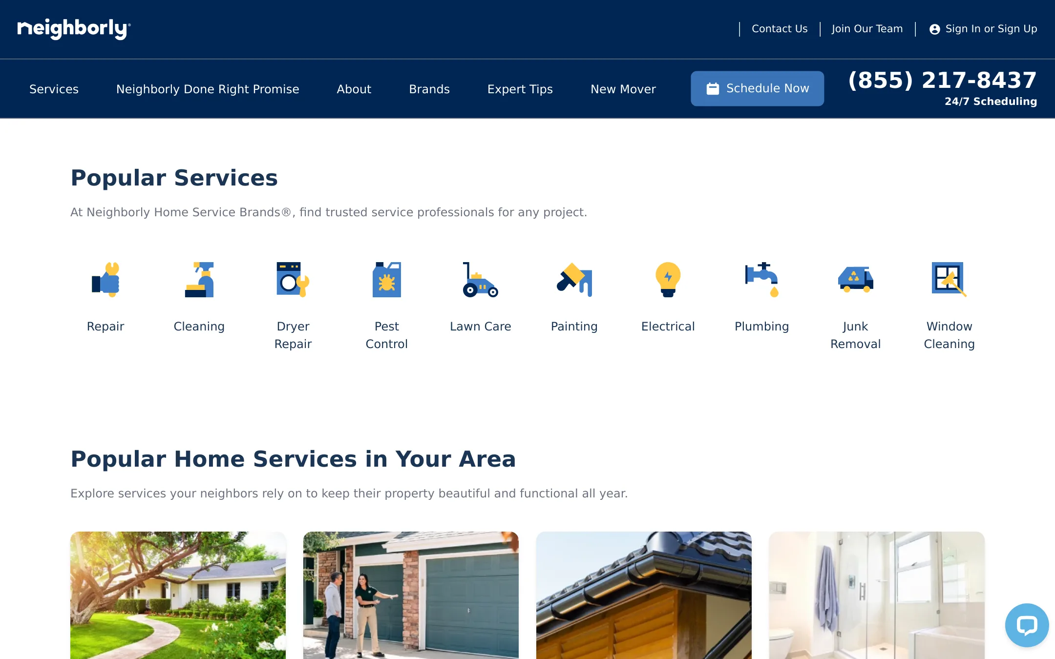Neighborly homepage