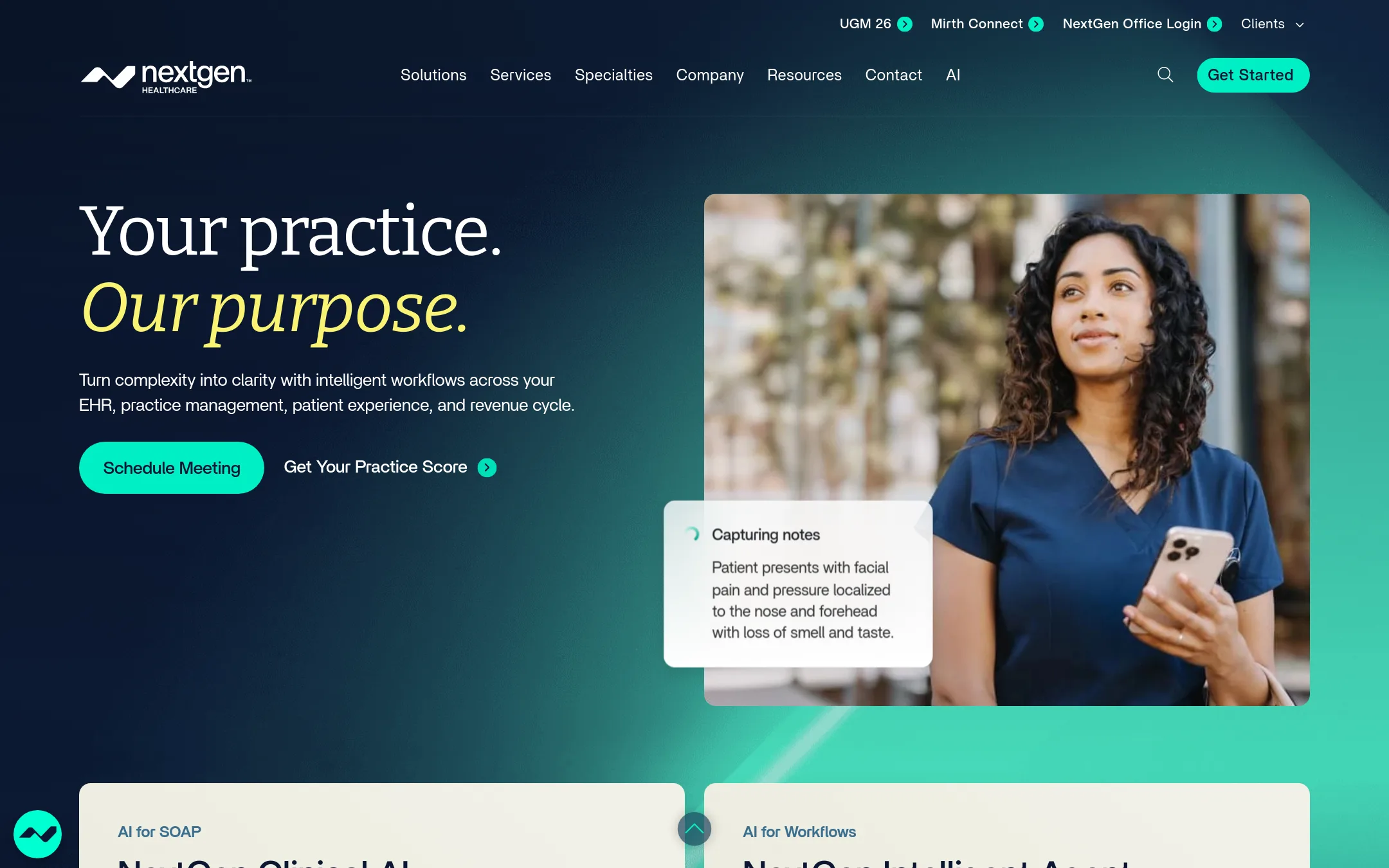 NextGen Office homepage