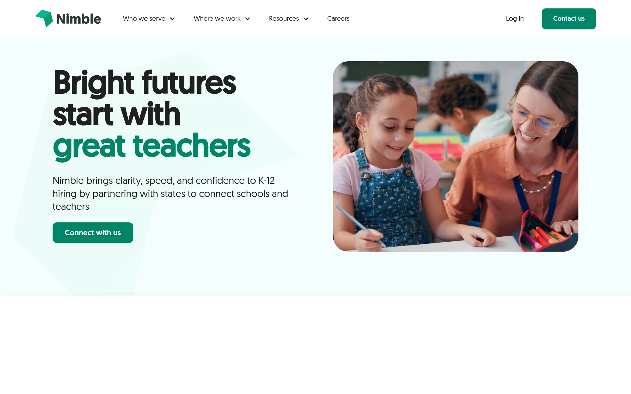 Nimble homepage