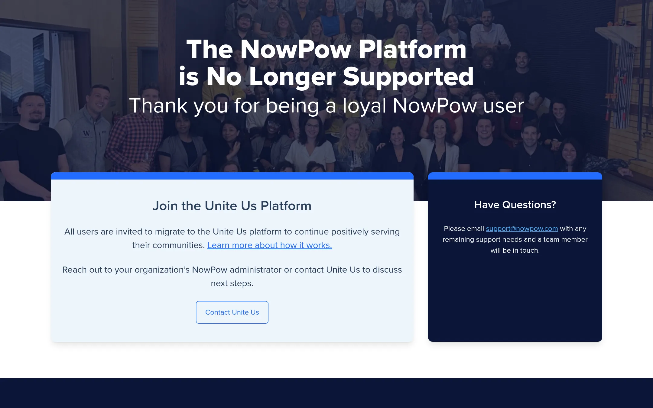 NowPow homepage