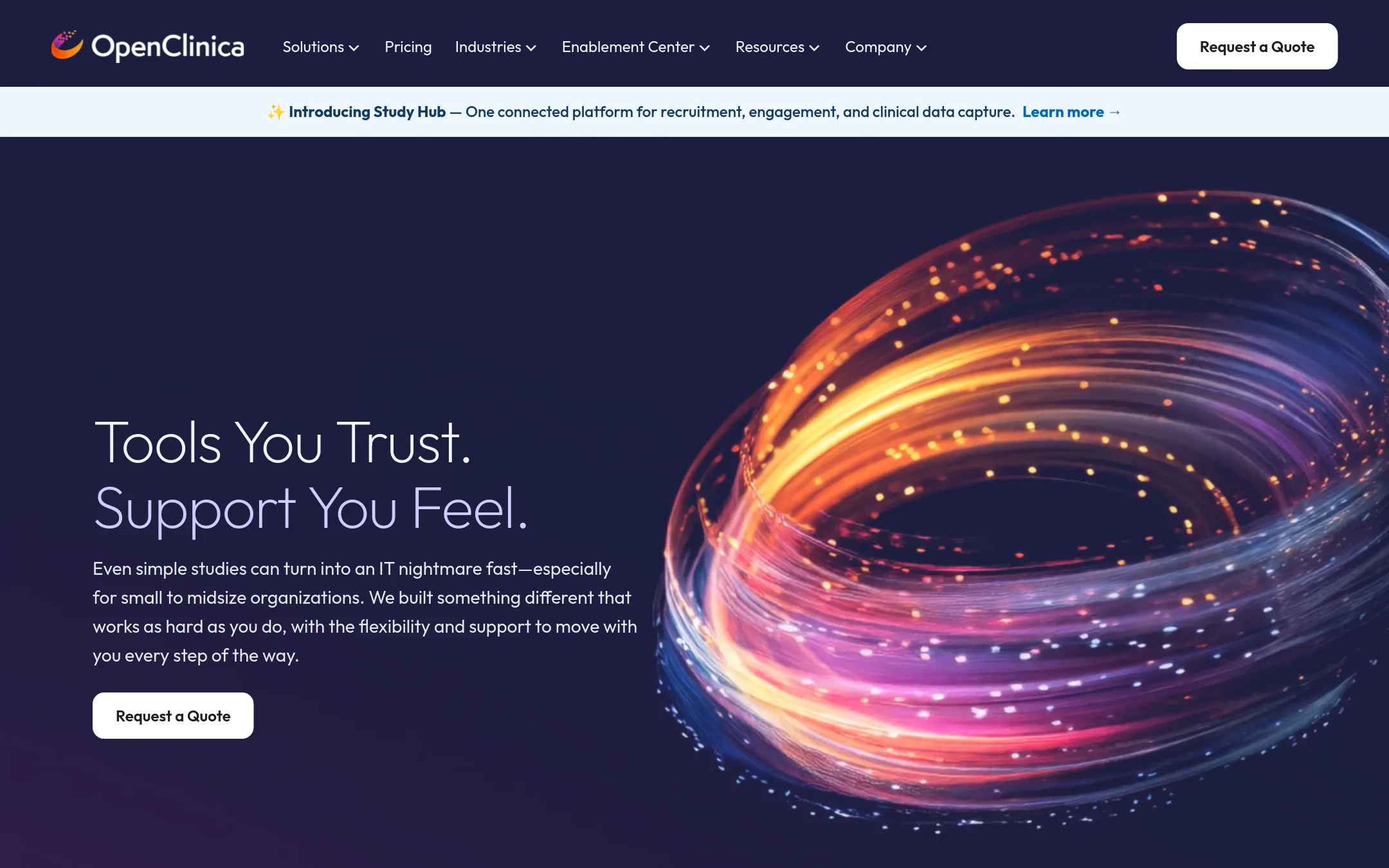 OpenClinica homepage