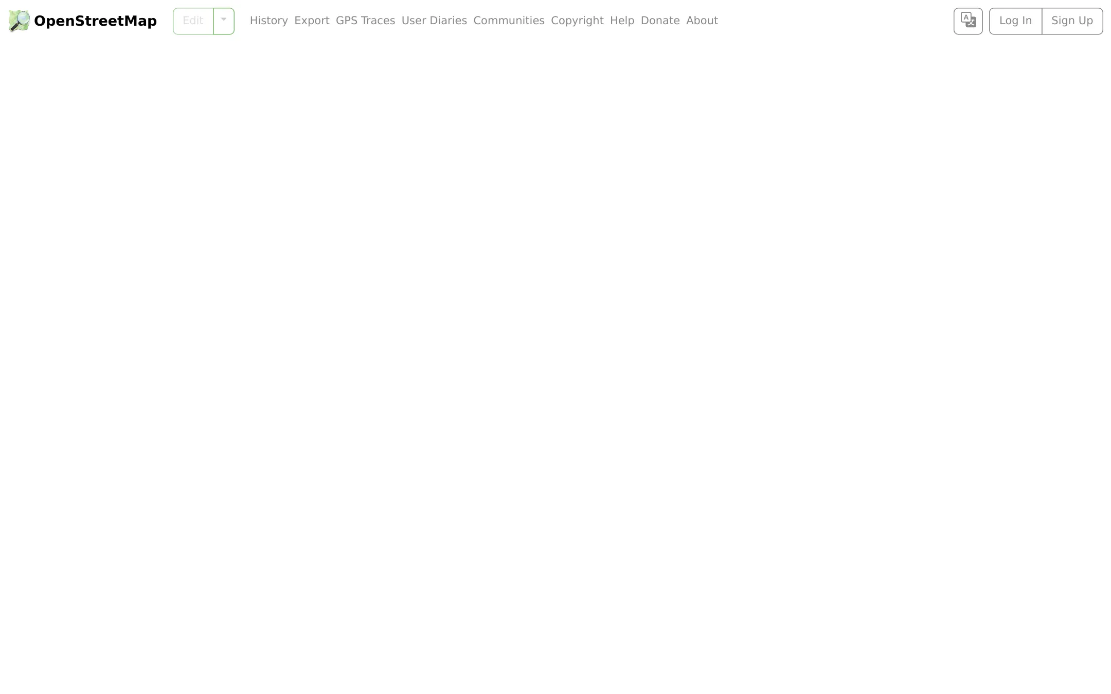 OpenStreetMap homepage