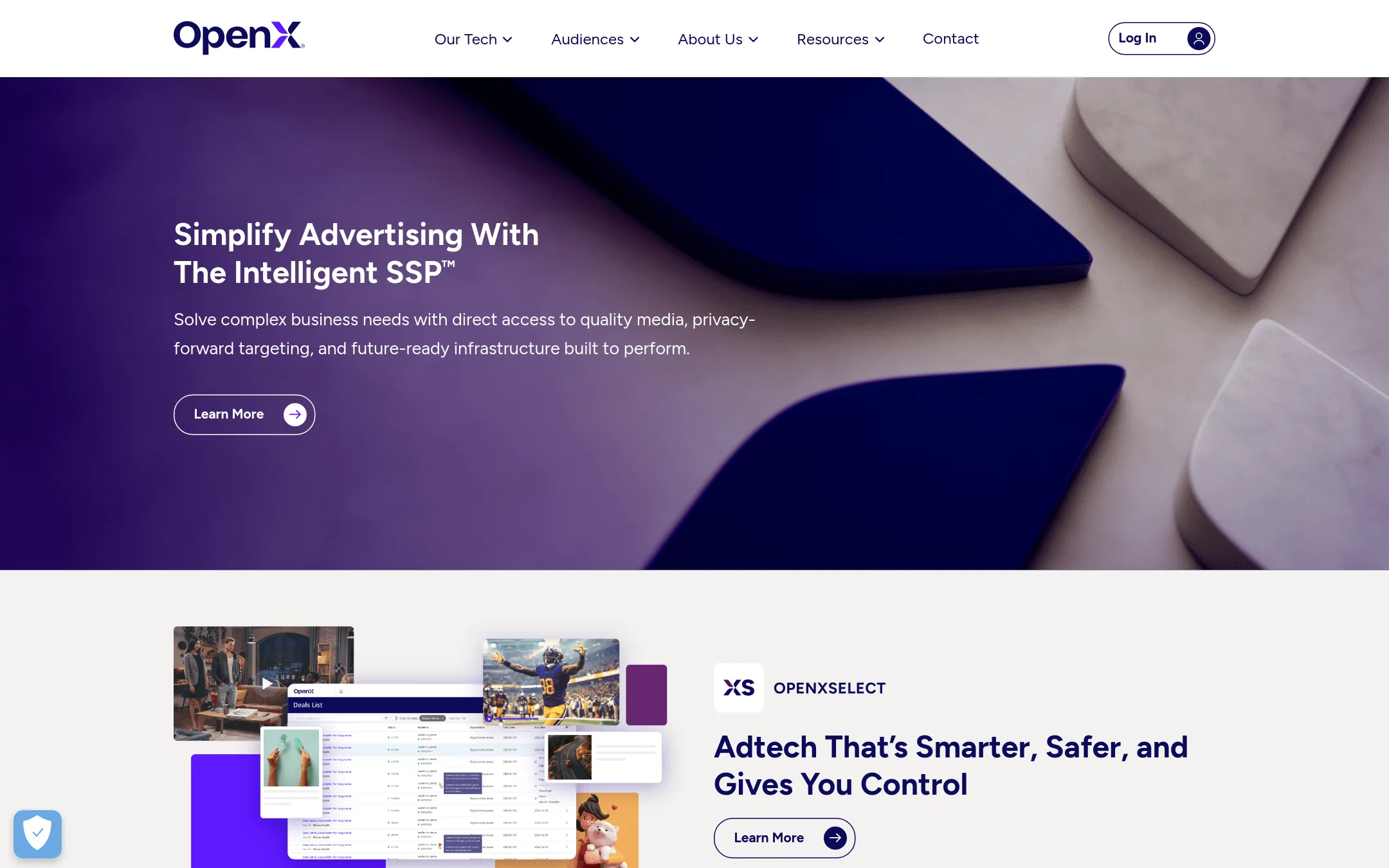 OpenX homepage