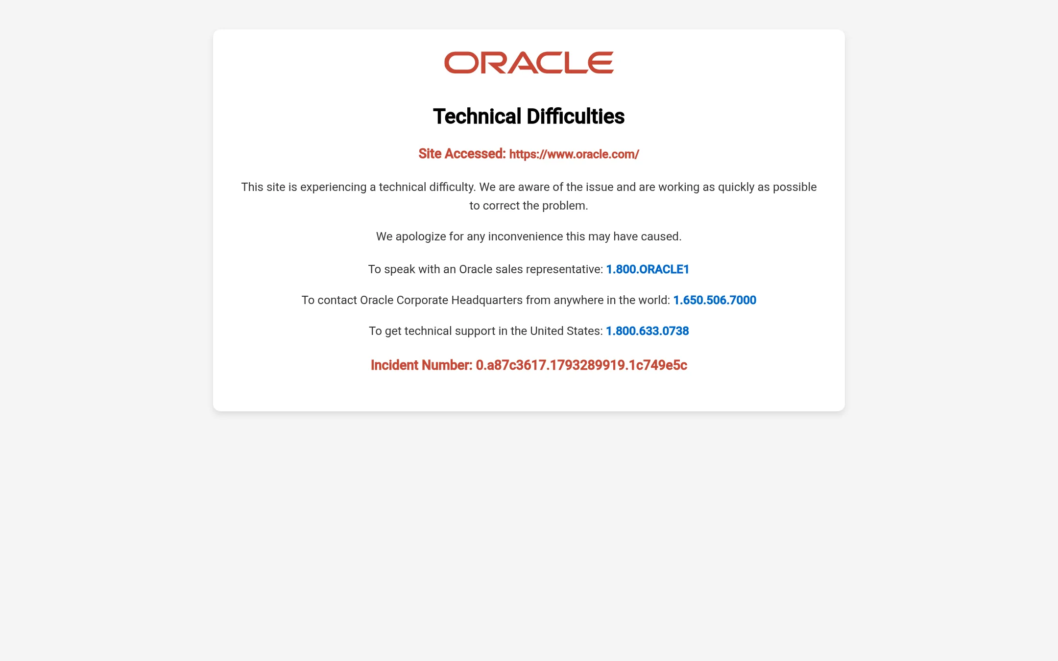 Oracle Cloud HPC homepage