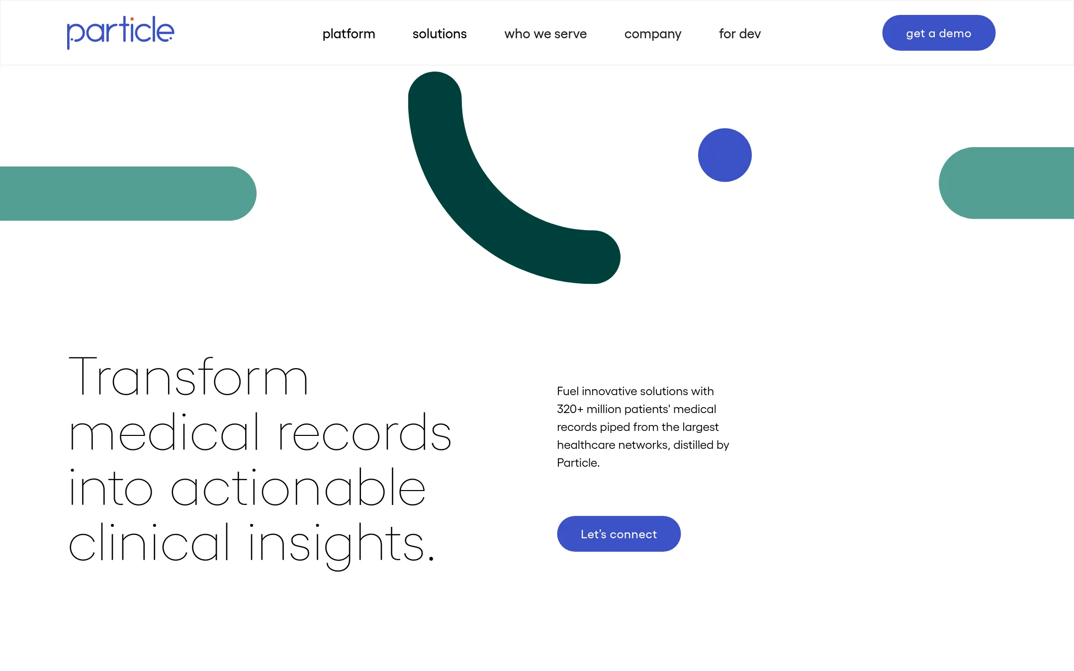 Particle Health homepage