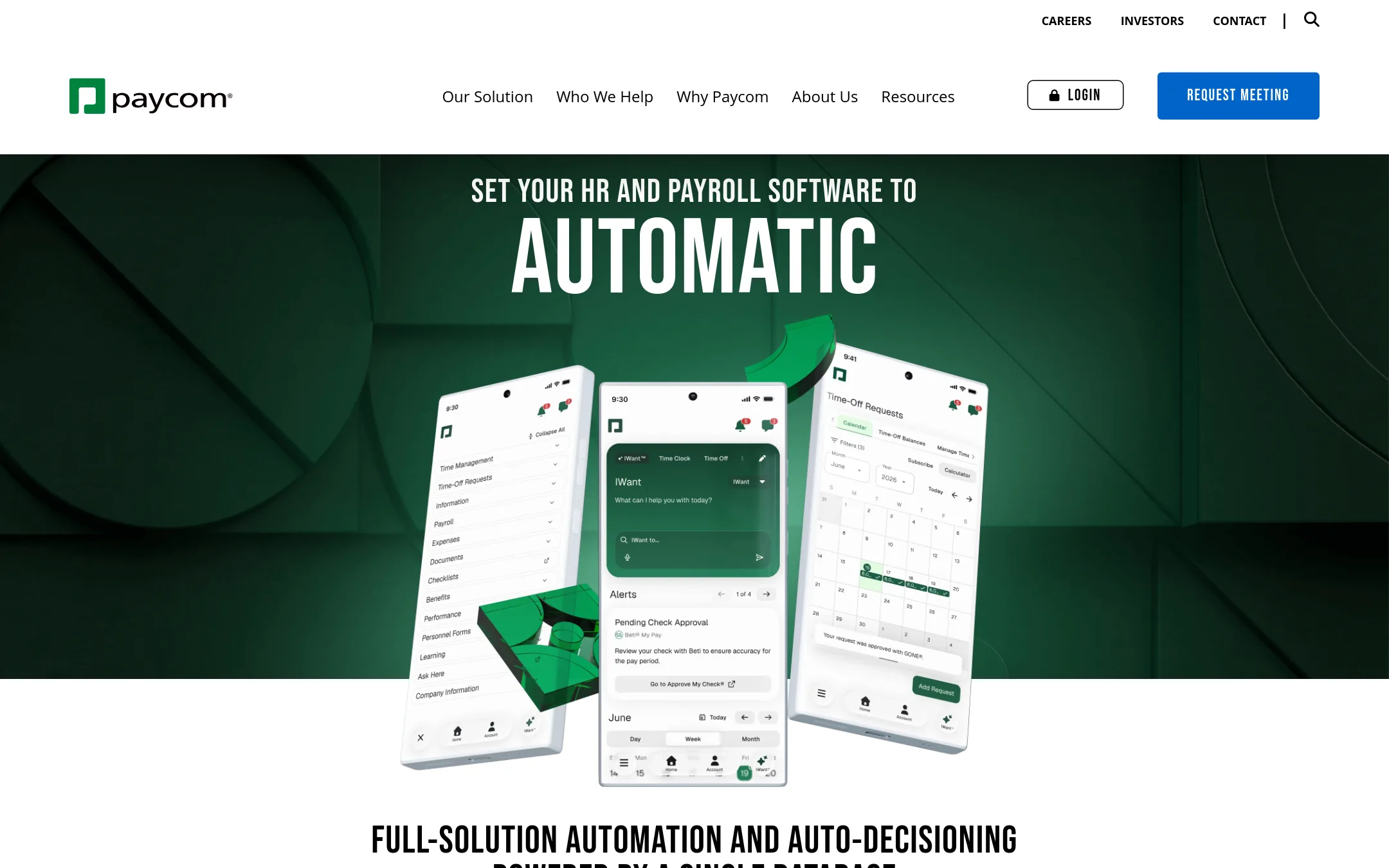 Paycom homepage