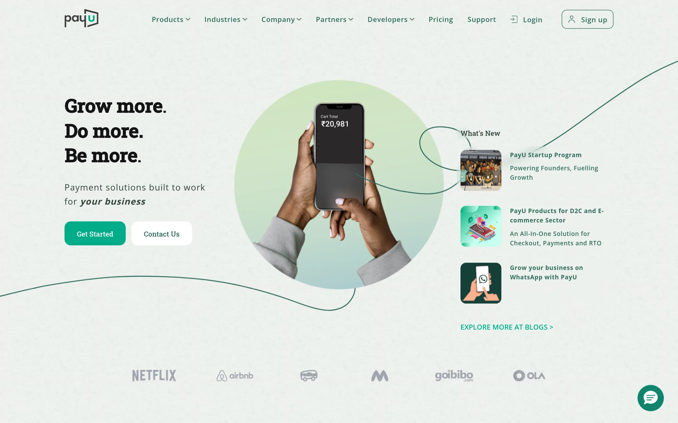 PayU homepage