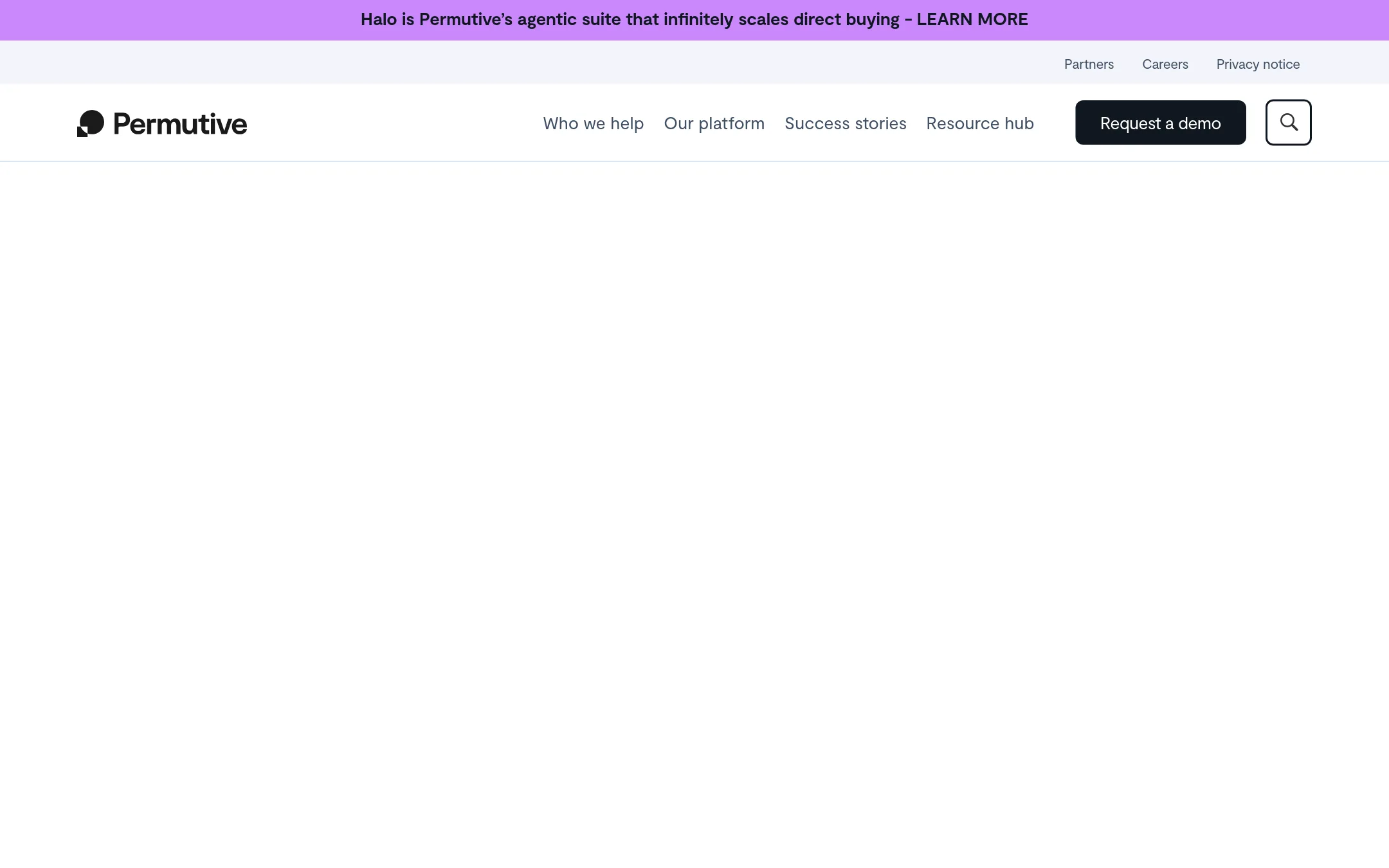 Permutive homepage