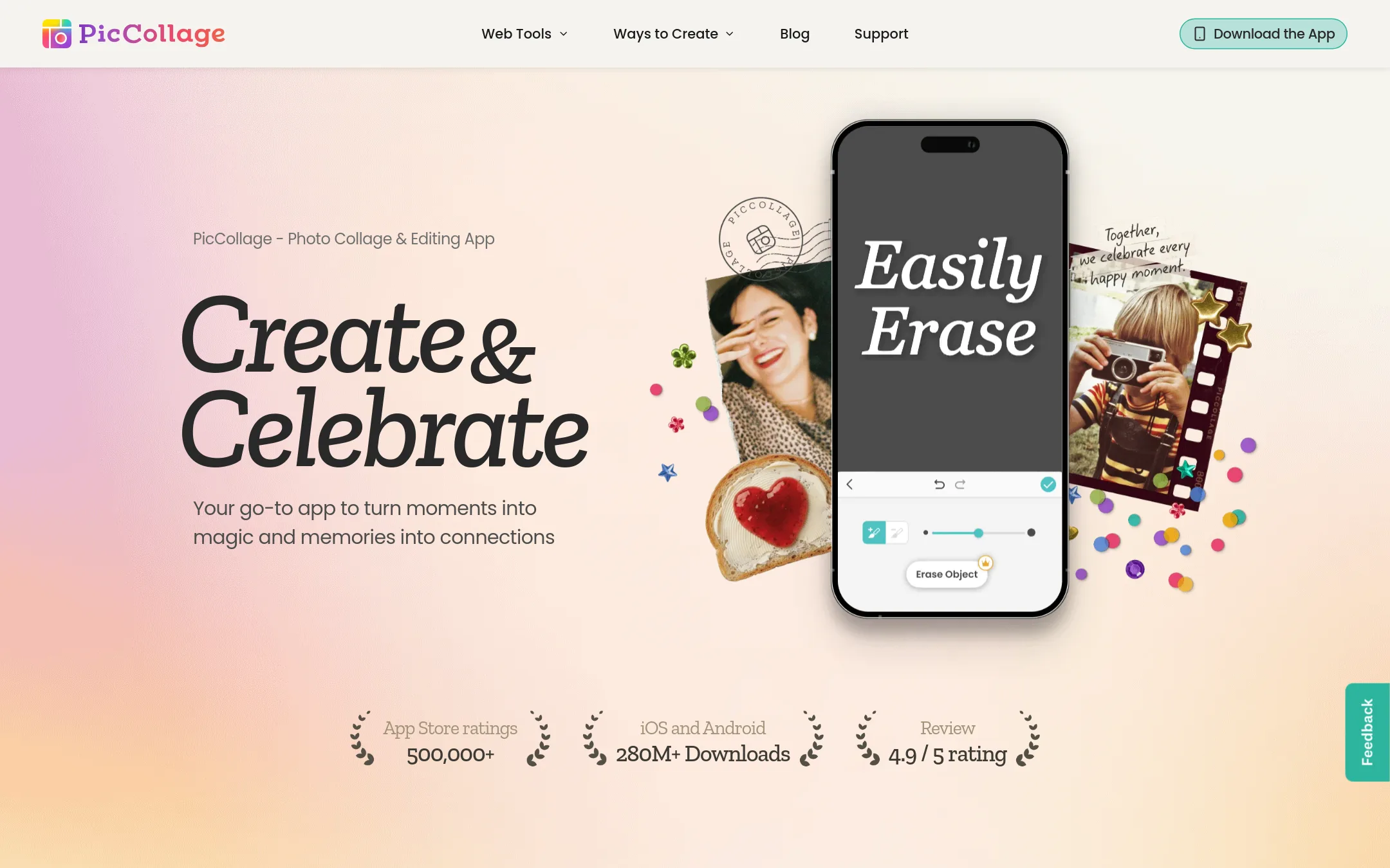 PicCollage homepage