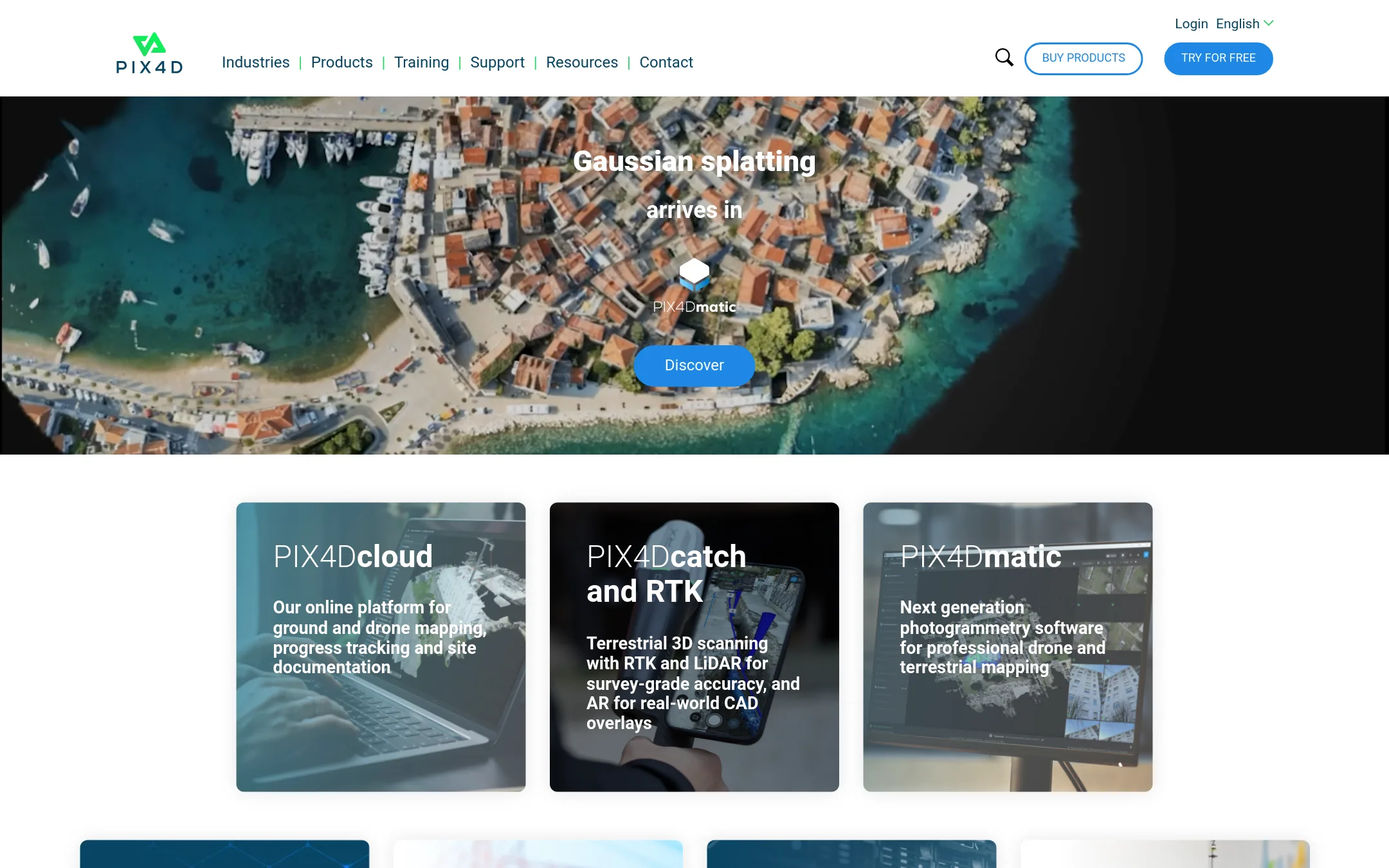 Pix4D homepage