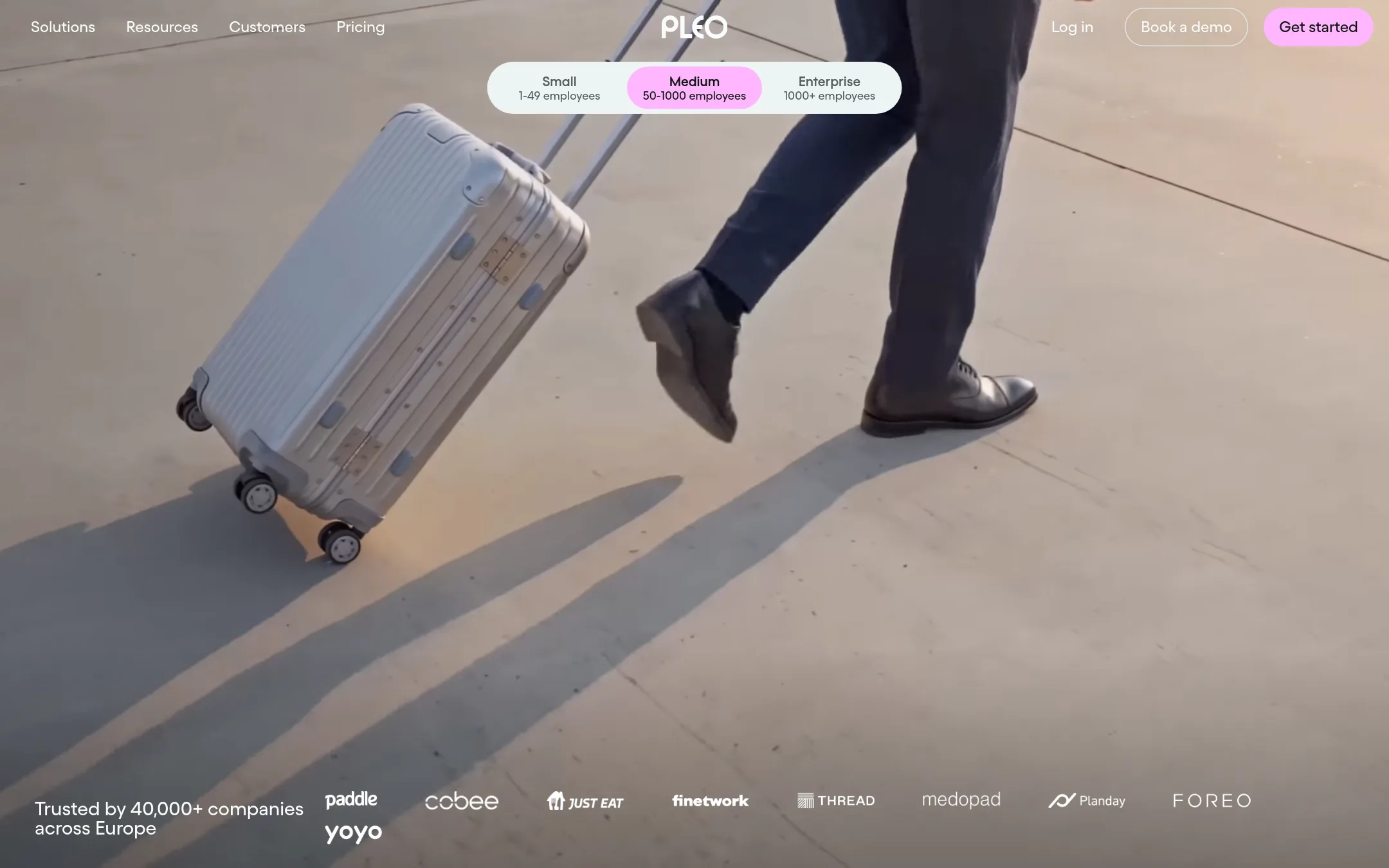 Pleo homepage