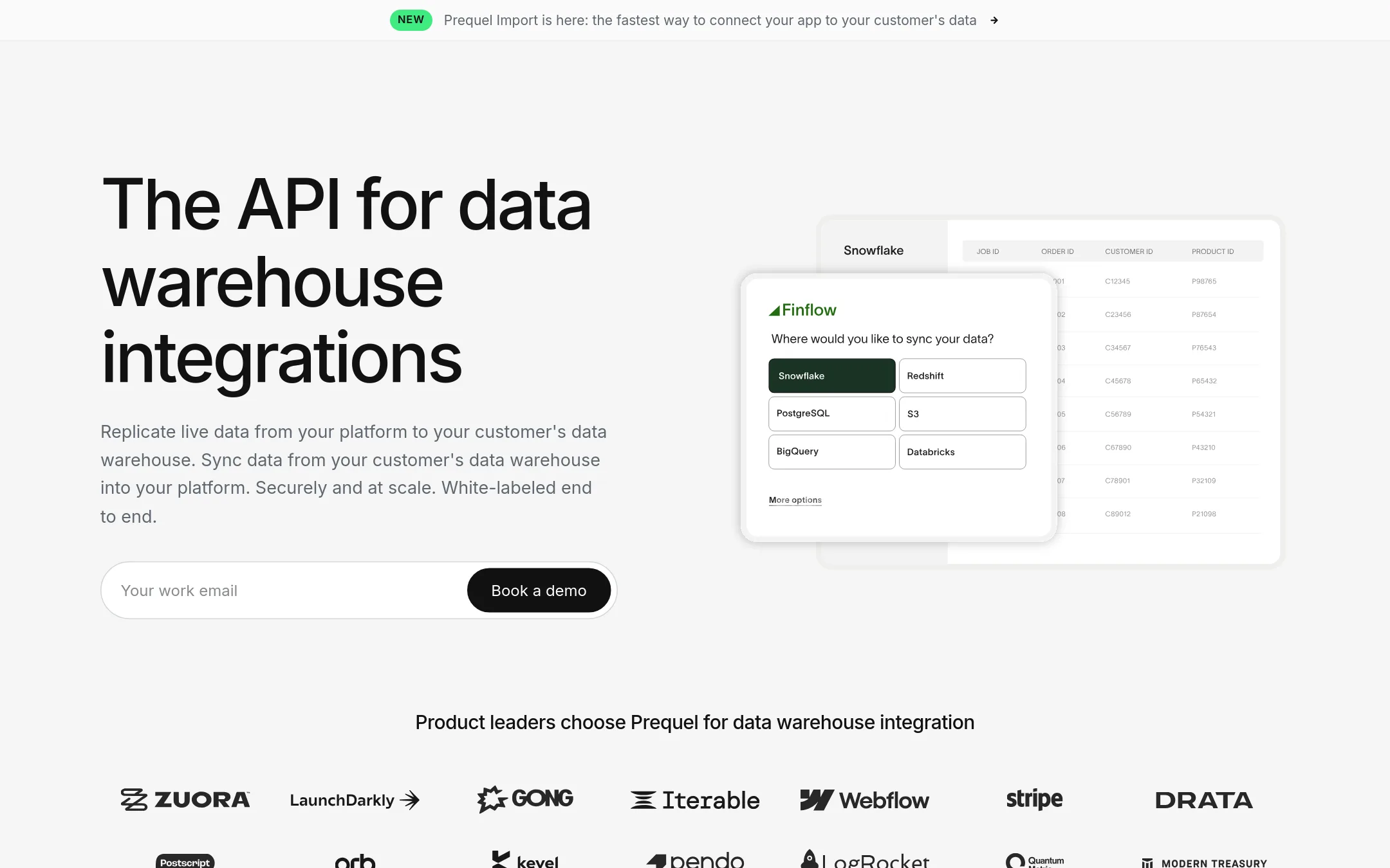 Prequel homepage