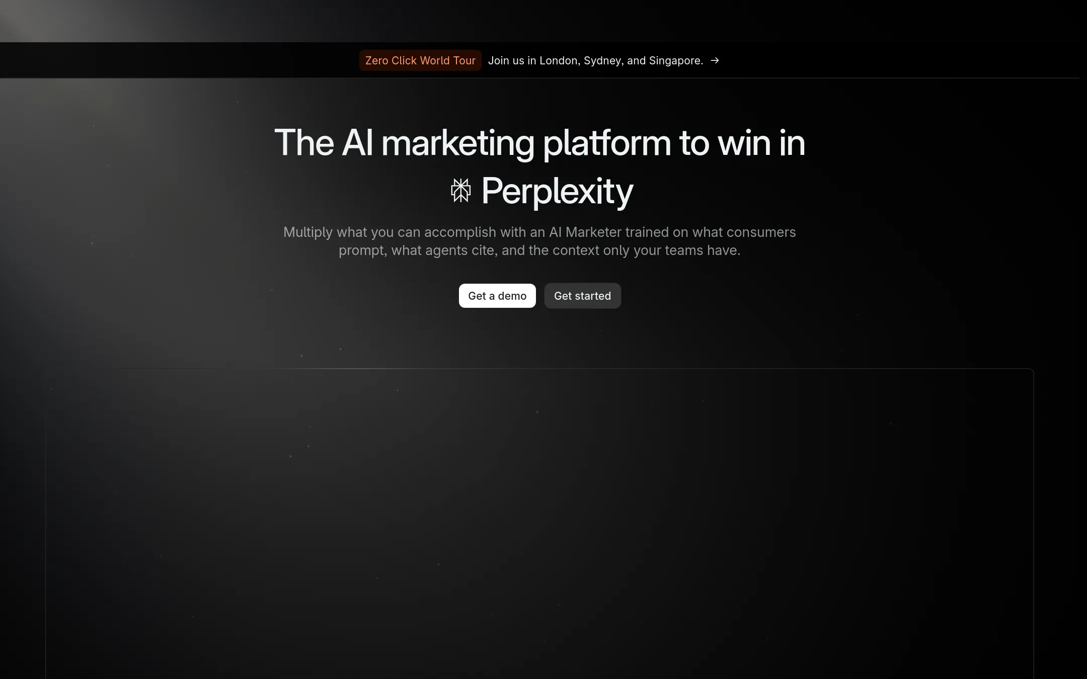 Profound homepage
