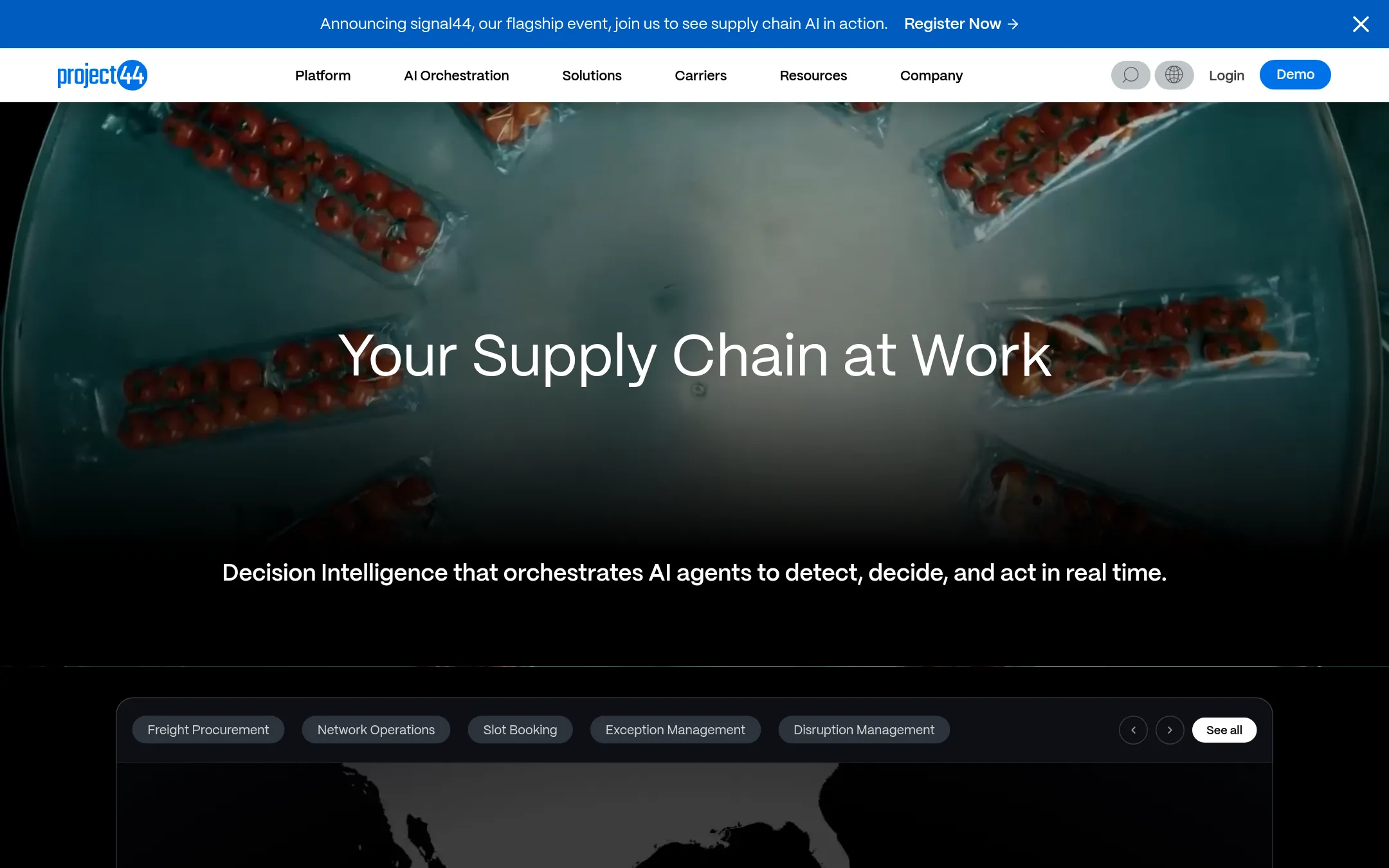Project44 homepage